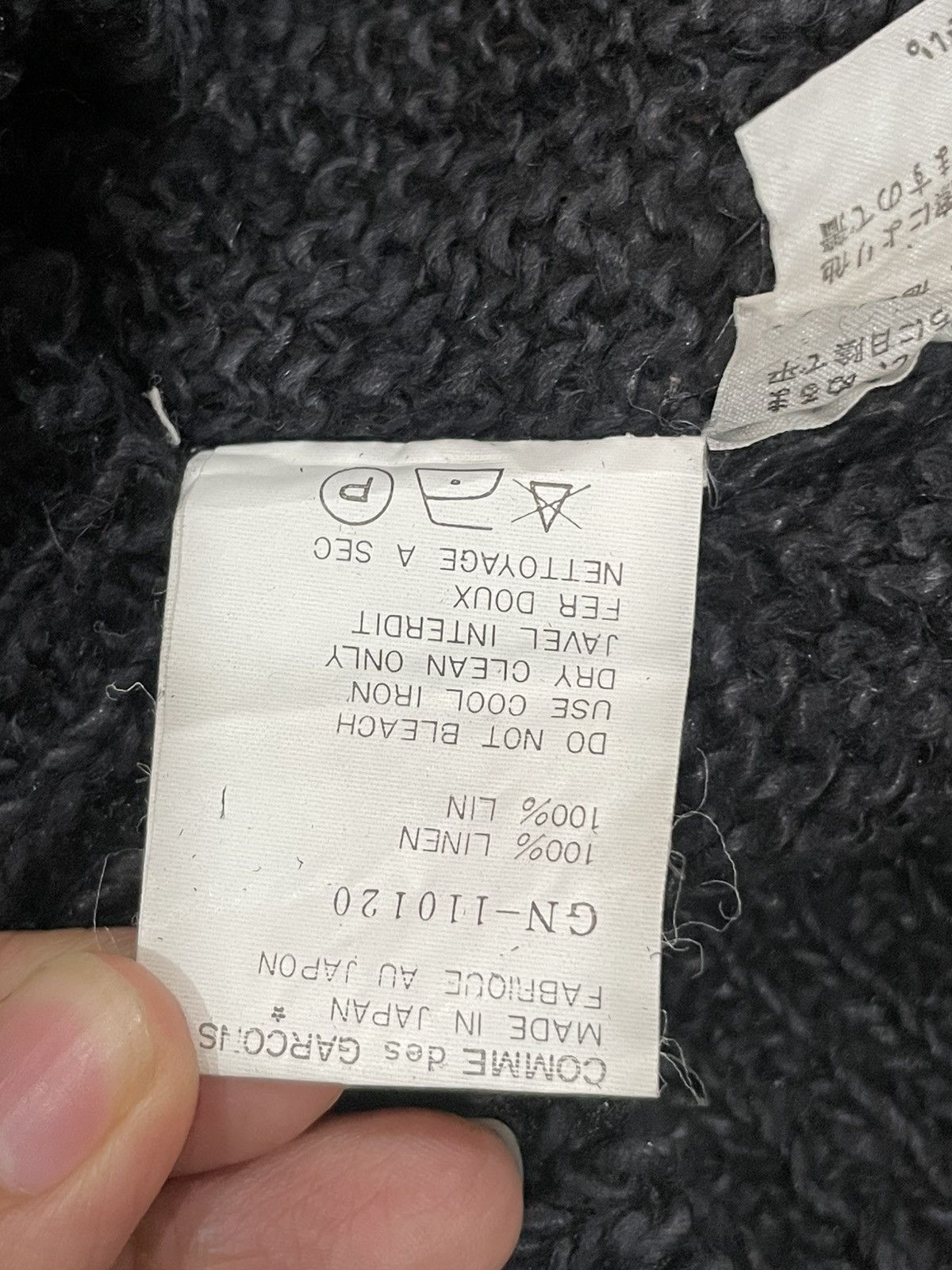 Comme des Garcons Vintage Comme des Garcons Vneck Sweatshirt Size ONE SIZE - 5 Thumbnail