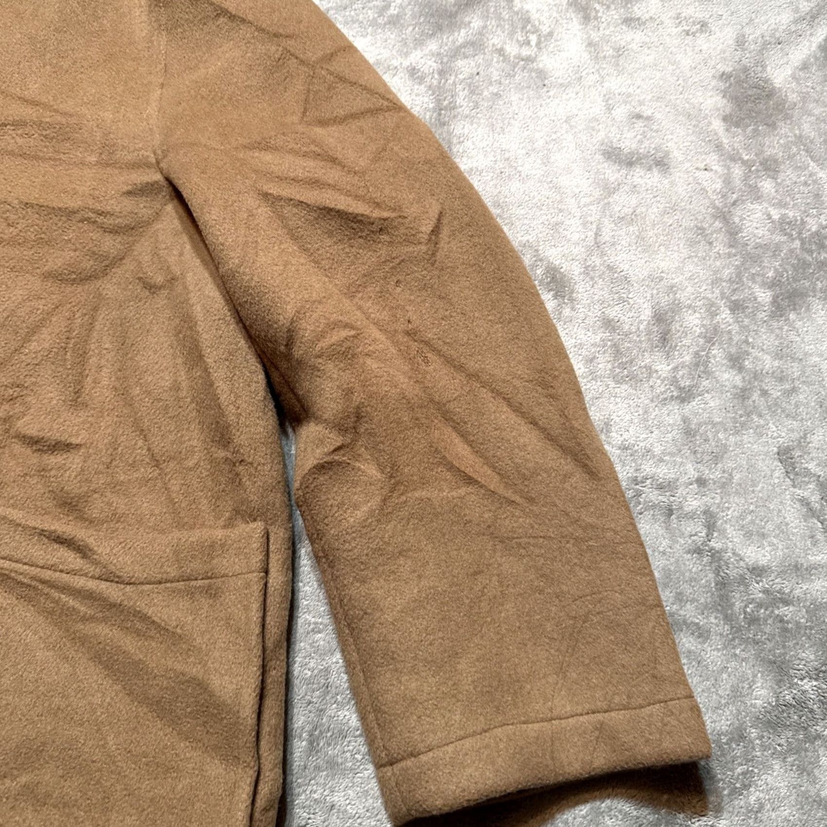 Orvis VINTAGE Orvis Duffel Coat Mens 42 Wool Beige Hooded Long Overcoat 80s Casual Travel England Size US XS / EU 42 / 0 - 5 Thumbnail