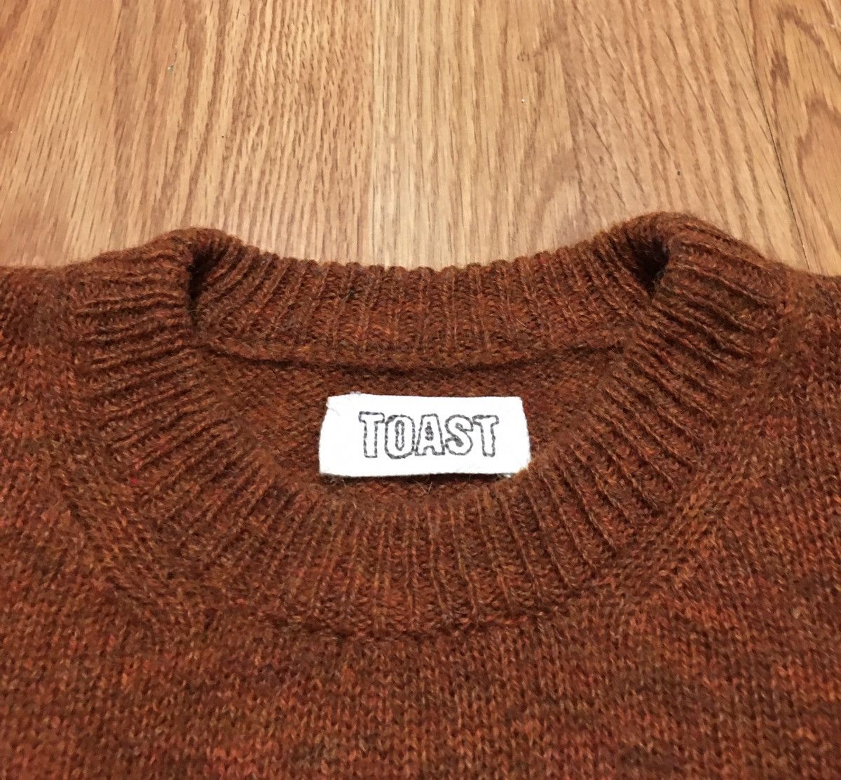 Designer TOAST Pure New Wool Knit Sweater Size M Size M / US 6-8 / IT 42-44 - 7 Thumbnail
