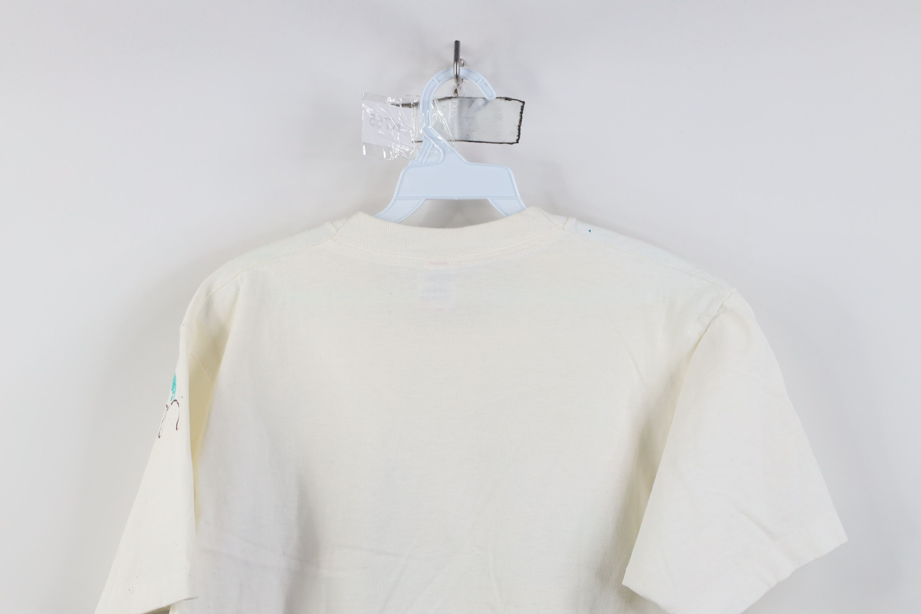 Vintage Vintage 90s Streetwear Glitter Glue Seahorse T-Shirt USA Size L / US 10 / IT 46 - 14 Thumbnail