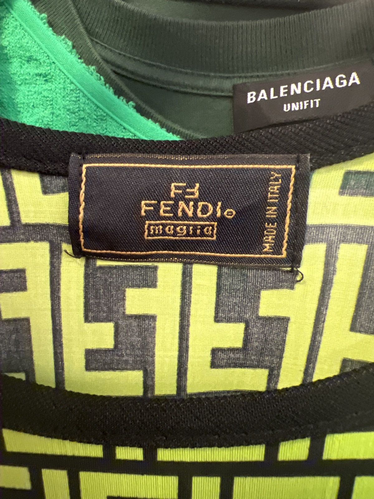Fendi VINTAGE FENDI NEON MONOGRAM DRESS Size M / US 6-8 / IT 42-44 - 3 Thumbnail