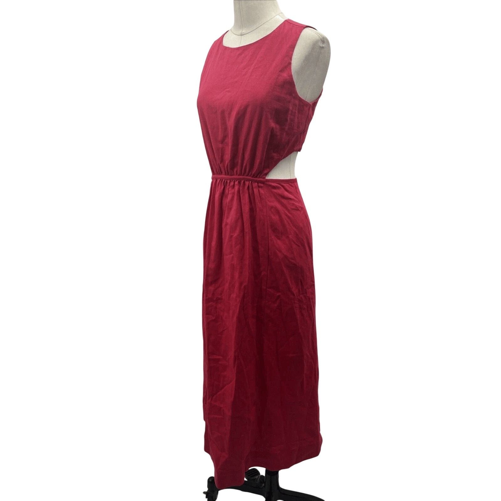 Banana Republic Banana Republic Linen Blend Cutout Midi Dress Size 14 Size XL / US 12-14 / IT 48-50 - 4 Thumbnail