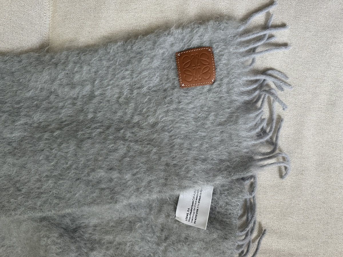 Loewe Loewe Fringe brushed mohair-blend scarf Size ONE SIZE - 5 Thumbnail