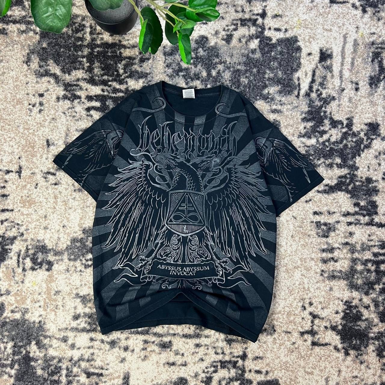 Band Tees Behemoth Vintage Y2K Allover Print Rock Band T-Shirt 1TS71 Size US L / EU 52-54 / 3 - 1 Thumbnail