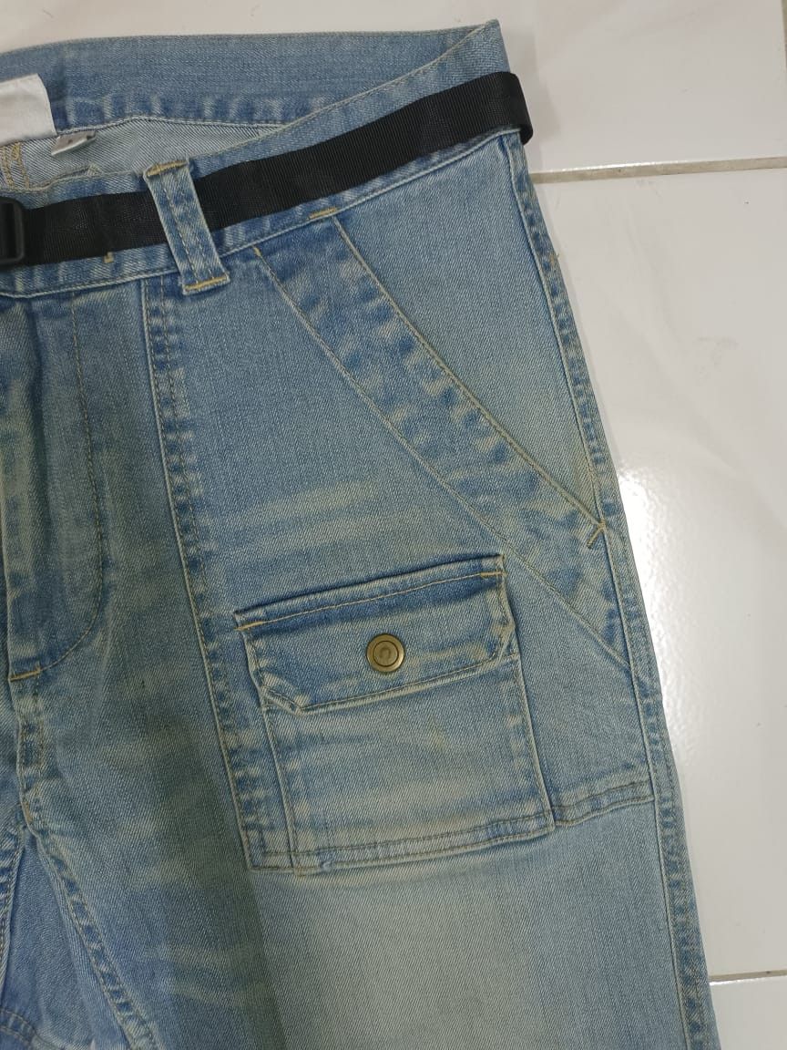 Gramicci × Vintage W33 Gramicci USA Single Belt Faded Blue Denim Jeans Retro Size US 33 - 7 Thumbnail