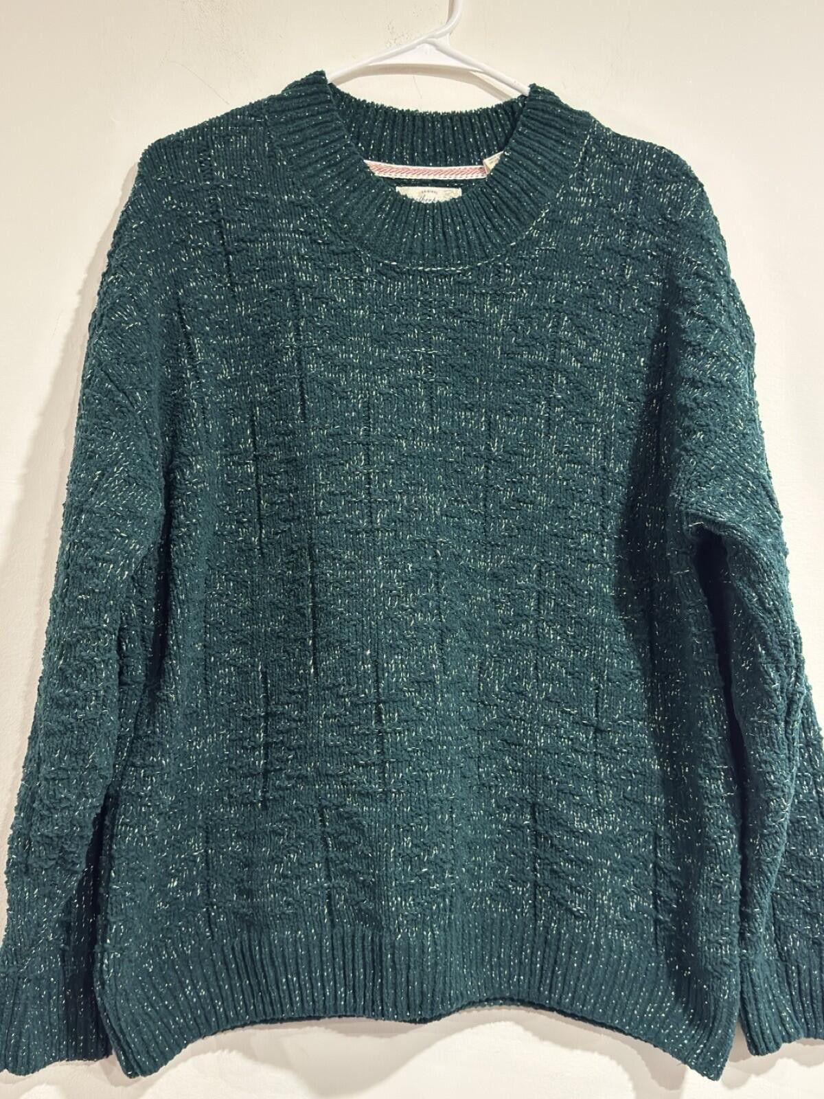 Weatherproof Weatherproof Vige Women Green Shimmer Knit Mock Neck Sweater Size XXL / US 16-18 / IT 52-54 - 3 Thumbnail
