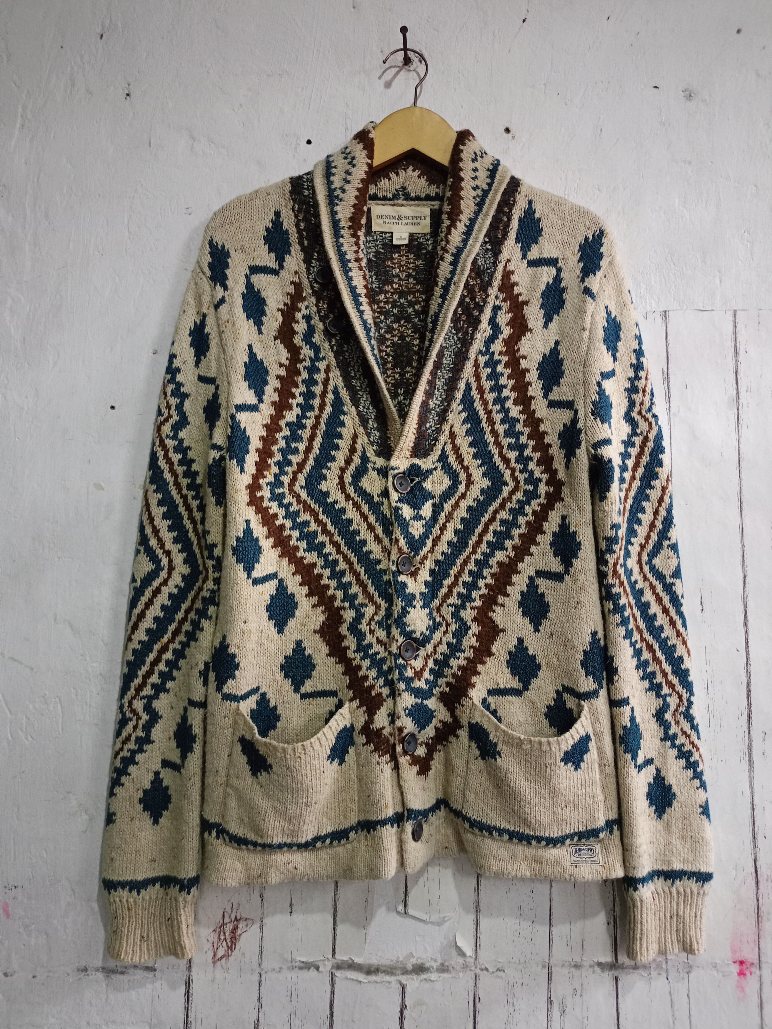 Vintage Denim Suplay Ralph Lauren Navajo Knitwear Size US S / EU 44-46 / 1 - 1 Thumbnail