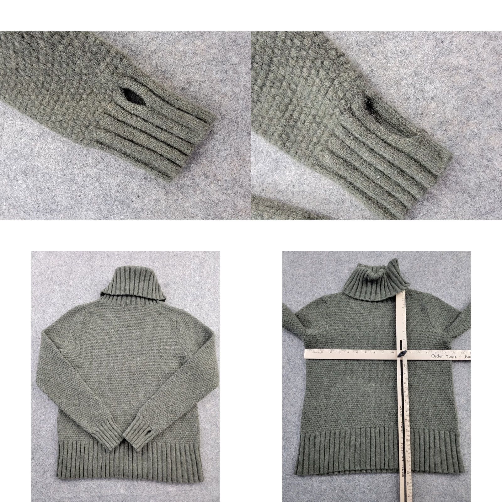 Patagonia Patagonia Sweater Womens Small Green Cashmere Wool Turtleneck Pullover Size S / US 4 / IT 40 - 8 Thumbnail