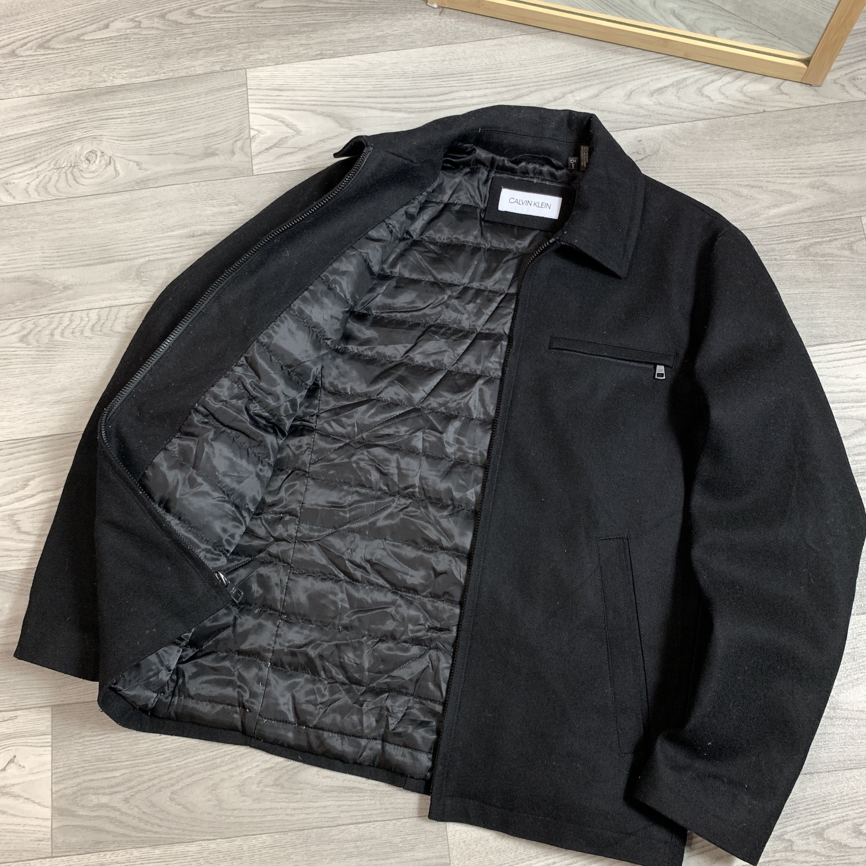 Calvin Klein Calvin Klein Black Wool With Filling Jacket Size US S / EU 44-46 / 1 - 8 Thumbnail