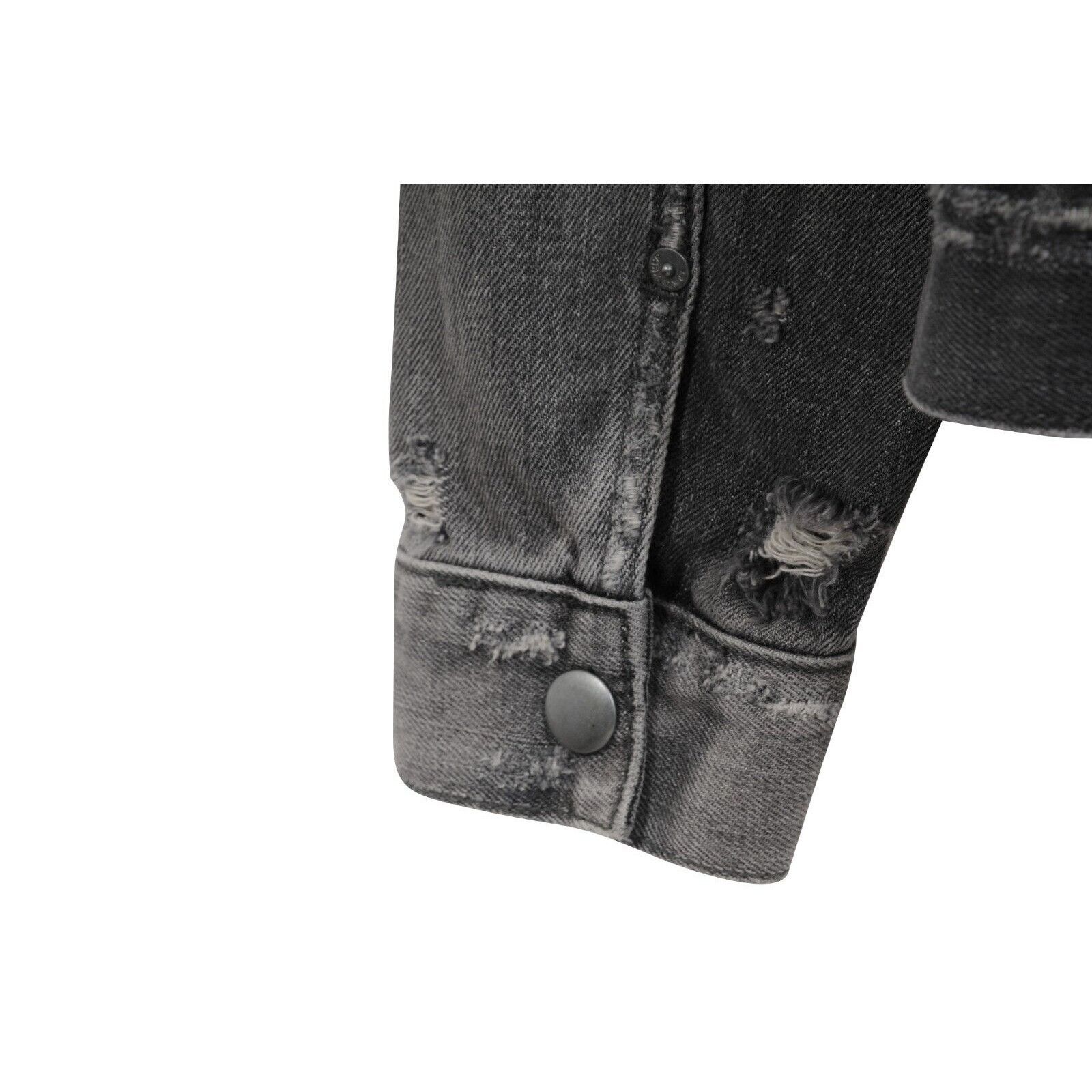 Allsaints Gambola Denim Jacket Distressed Gray Size US L / EU 52-54 / 3 - 10 Thumbnail