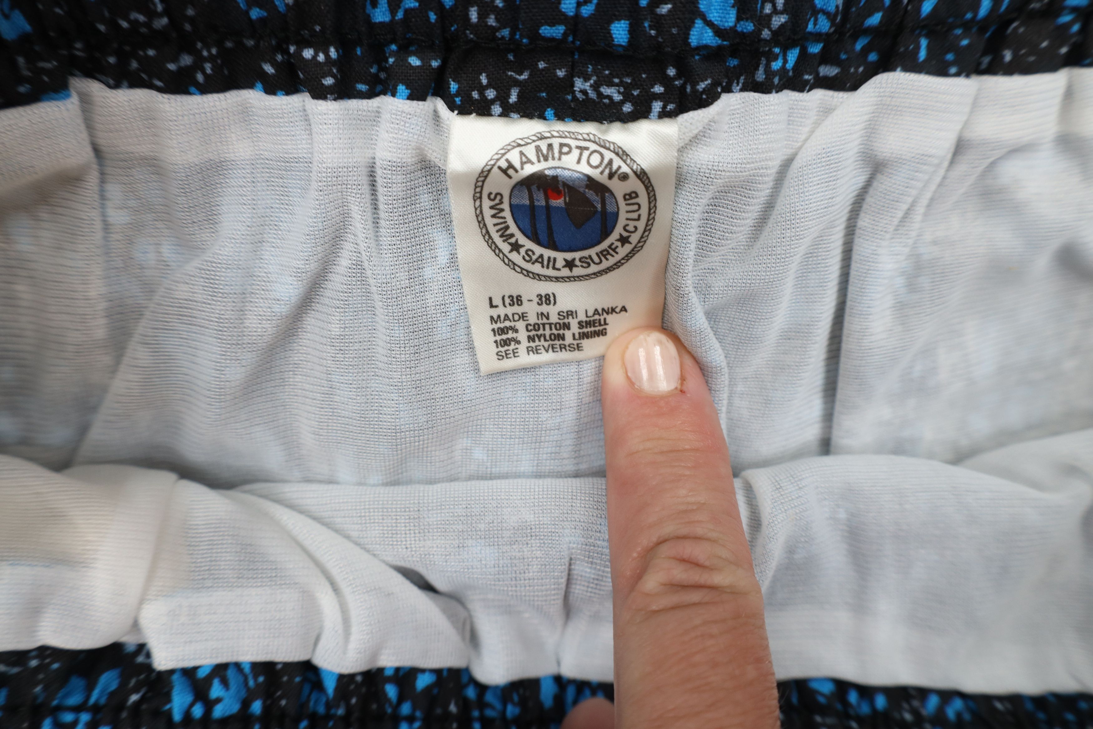 Vintage Vintage 90s Streetwear Lined Above Knee Cotton Shorts Trunks Size US 34 / EU 50 - 6 Thumbnail