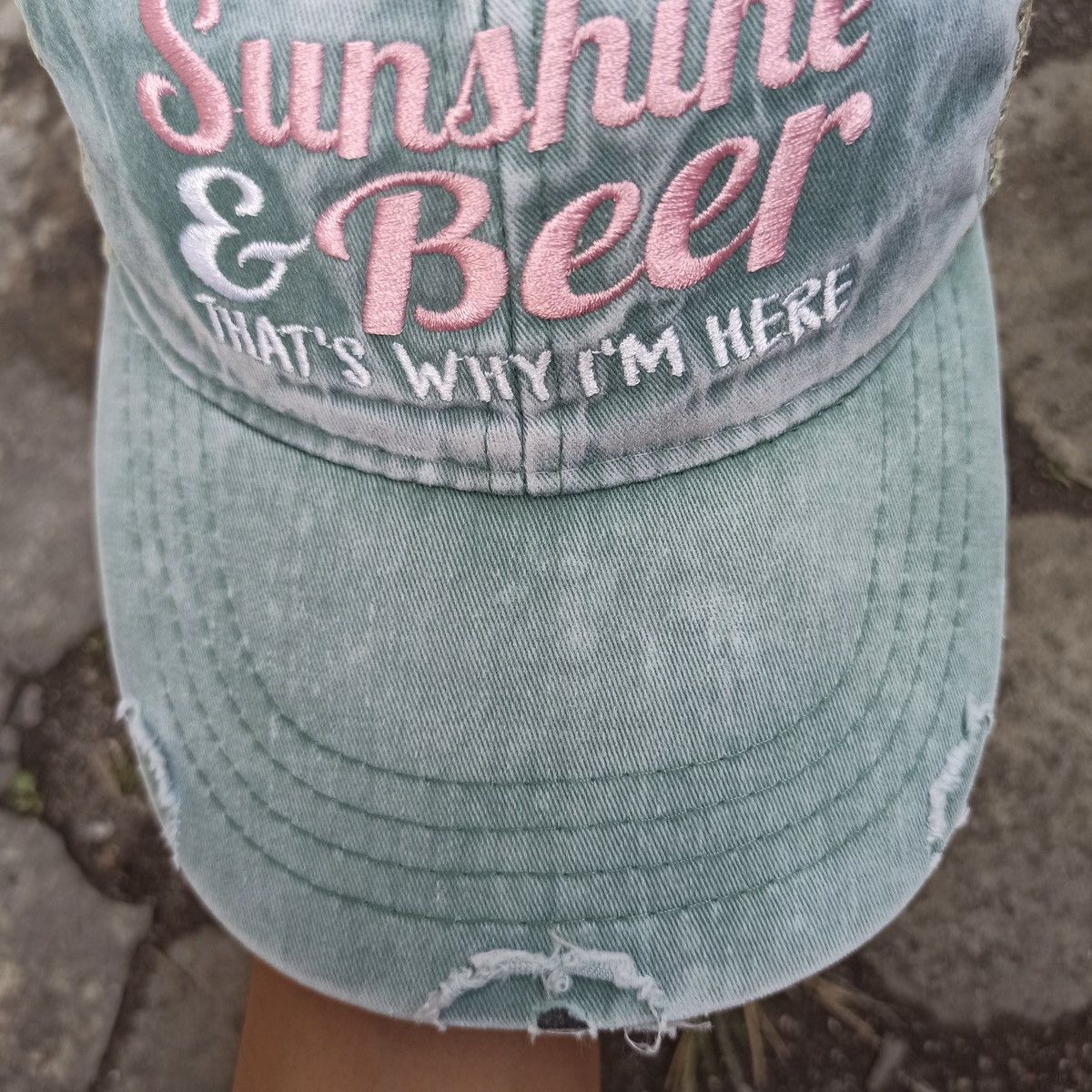 14th Addiction SICK wash distresses hat sunshine & beer Size ONE SIZE - 13 Thumbnail