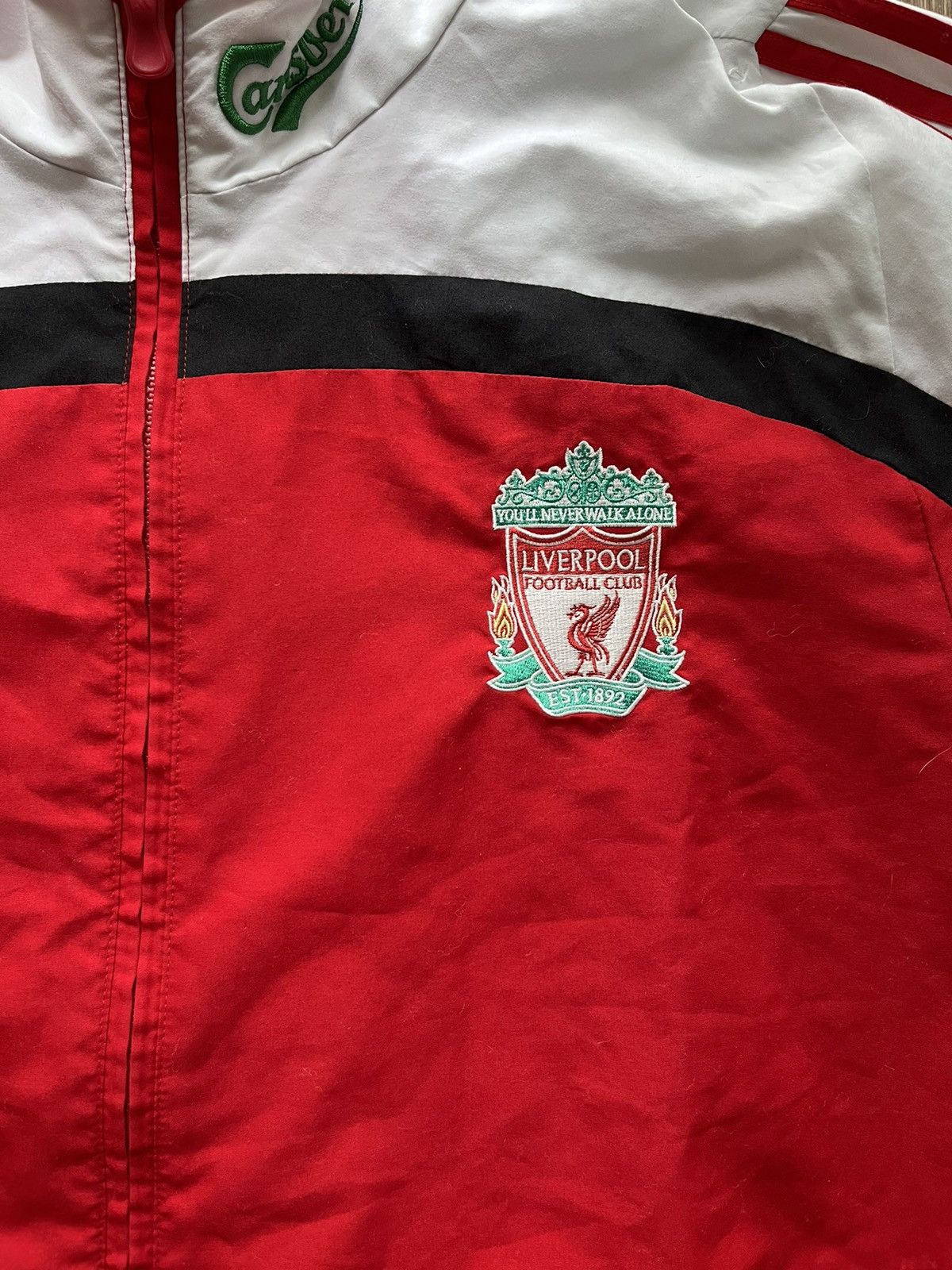 Vintage 2007-08 Liverpool adidas Track Jacket size L Size US L / EU 52-54 / 3 - 3 Thumbnail