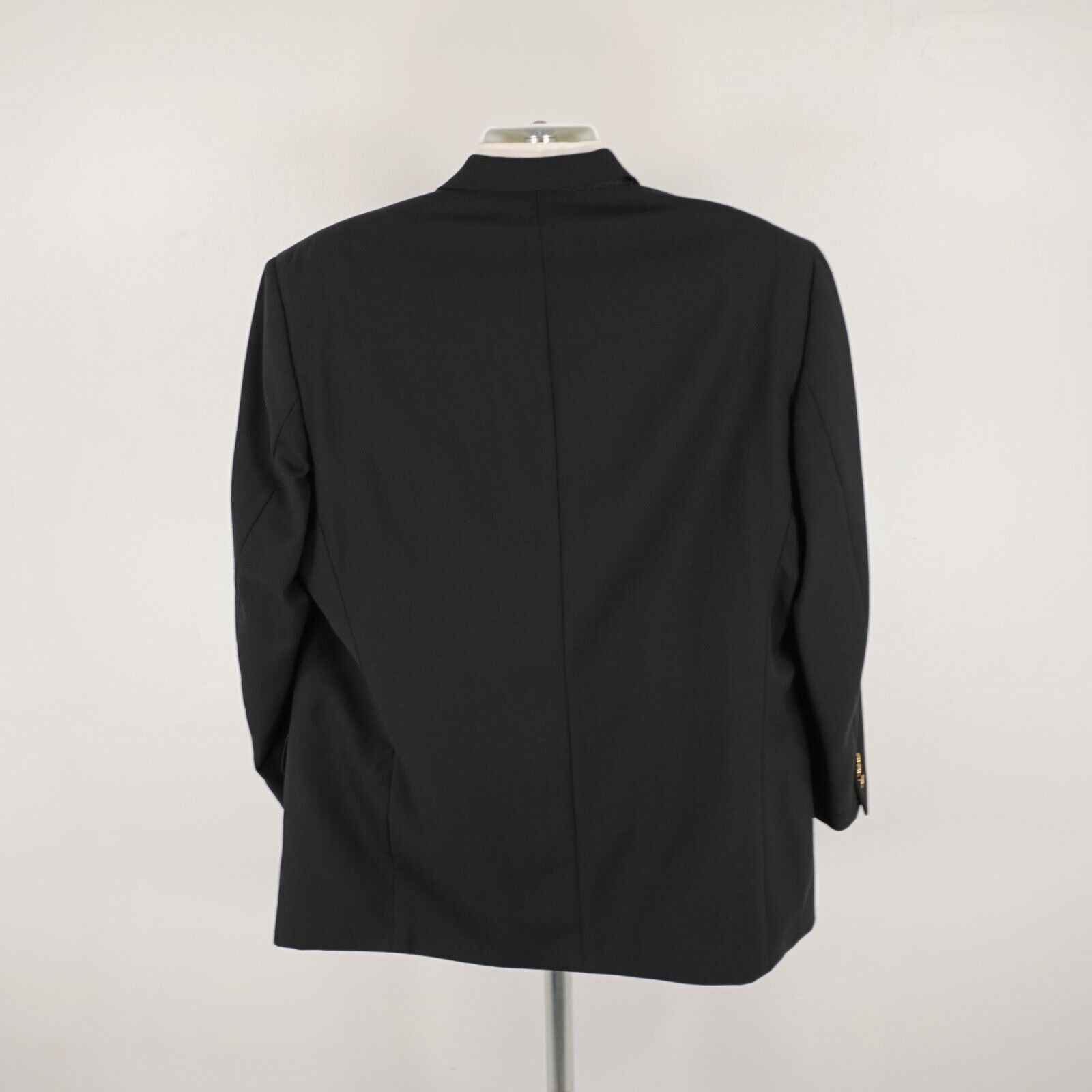 Pronto Uomo Pronto Uomo Thick Textured Worsted Wool Black 3 Gold Button Size 48L - 8 Thumbnail
