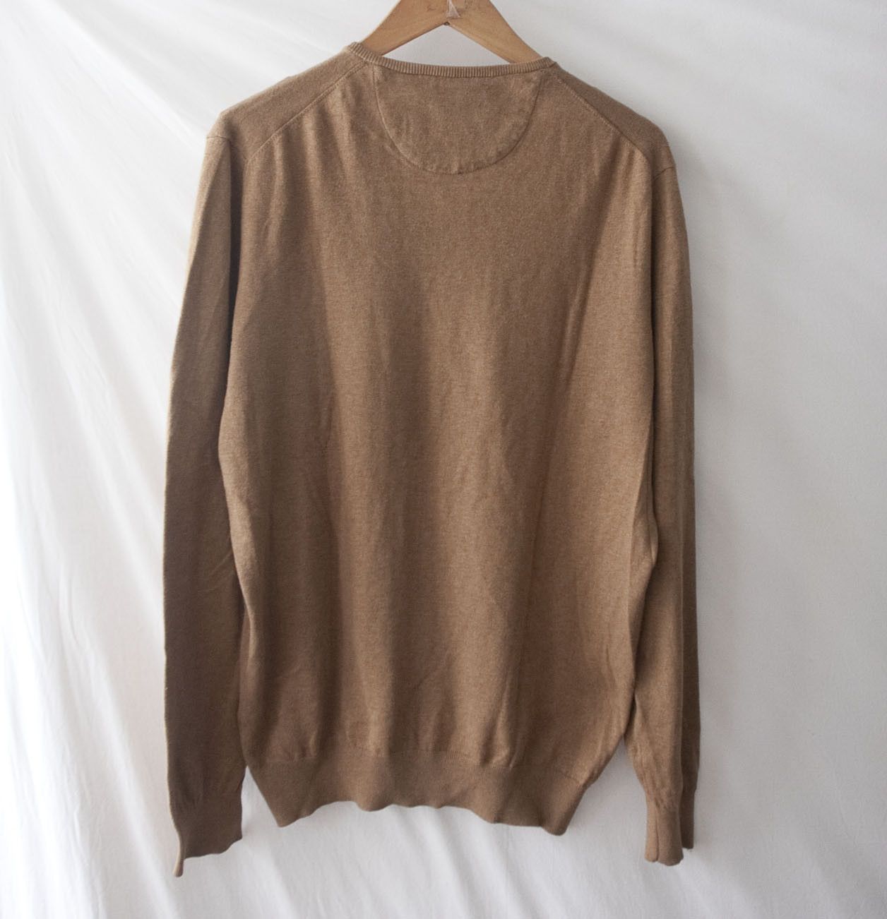Massimo Dutti Massimo Dutti Sweater Cotton /Silk Size L Brown Size US L / EU 52-54 / 3 - 6 Thumbnail