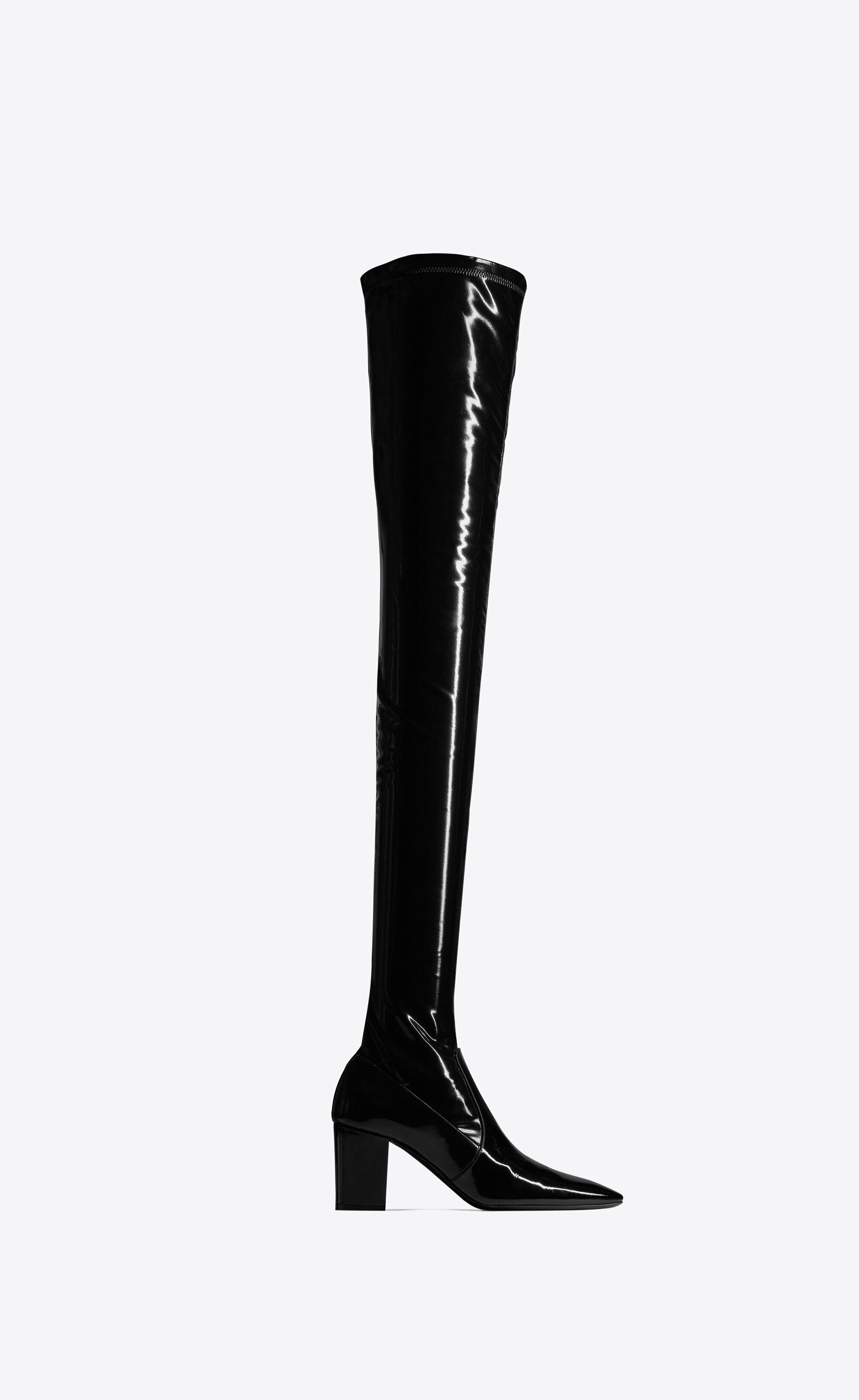 Saint Laurent Paris o1bcso1str0426 Betty Over-The Knee Boots in Black Size US 6 / IT 36 - 1 Thumbnail