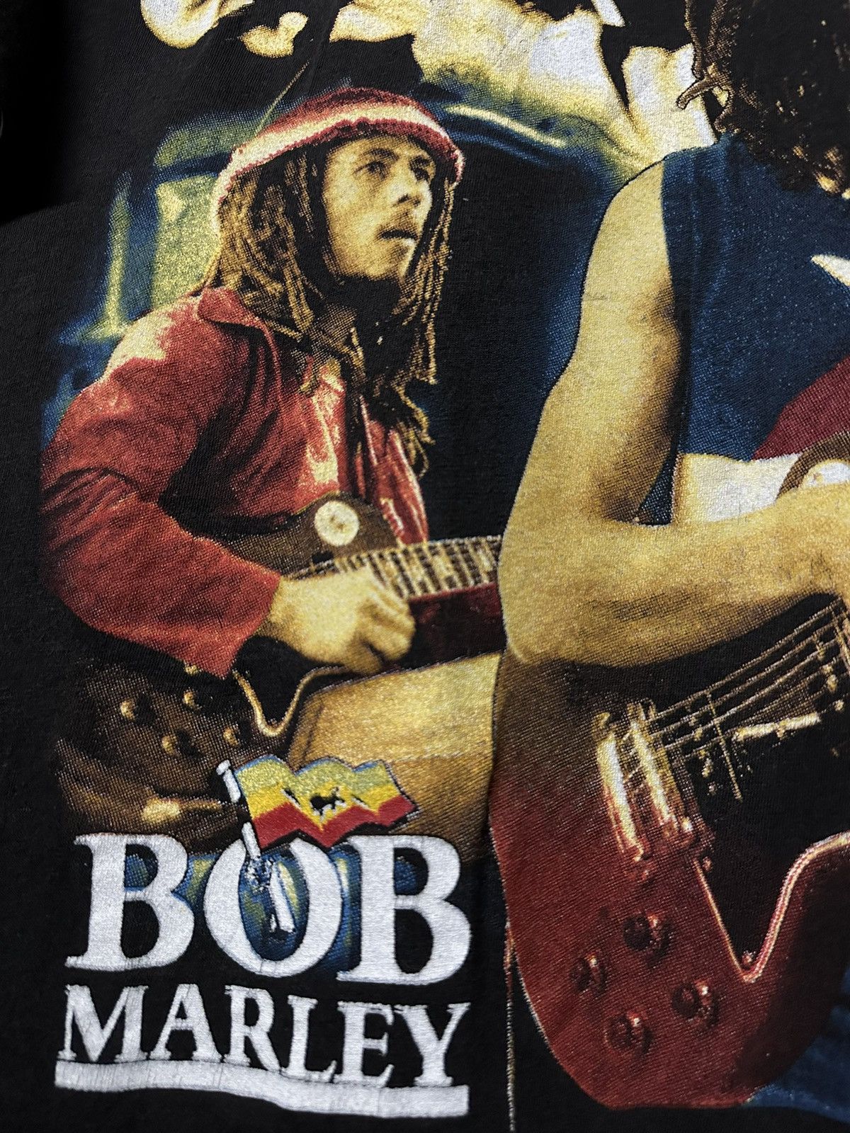 Band Tees Rare Vintage 90s Bob Marley Smile Faded Rap tee Size US XL / EU 56 / 4 - 6 Thumbnail