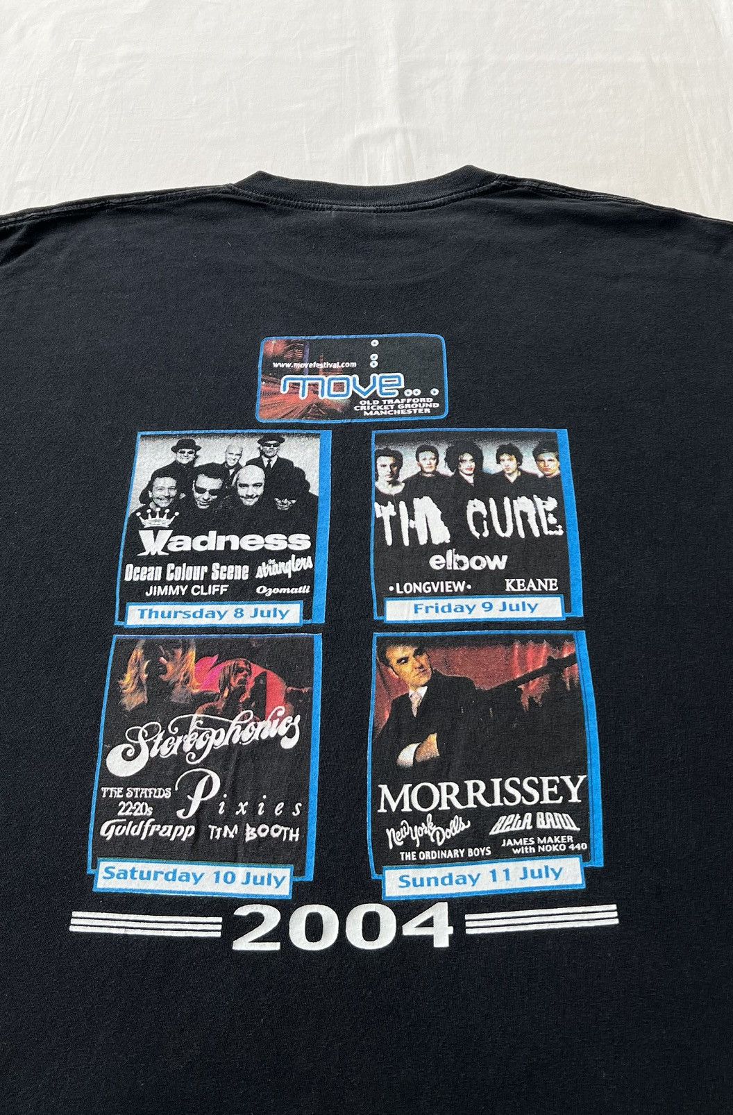 Band Tees Vintage 2004 Move Festival Madness The Cure Pixies Morrissey Size US XL / EU 56 / 4 - 10 Thumbnail