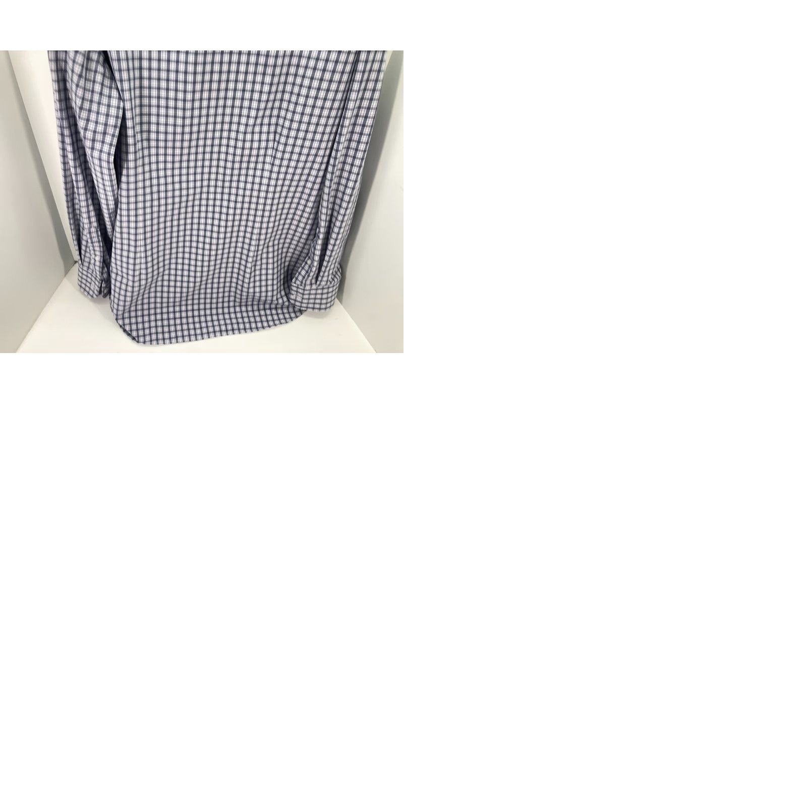 Mizzen+Main Mizzen+Main Performance Button Up Shirt Mens 2XL White Blue Plaid Trim Classic Shirt Size US XXL / EU 58 / 5 - 9 Thumbnail