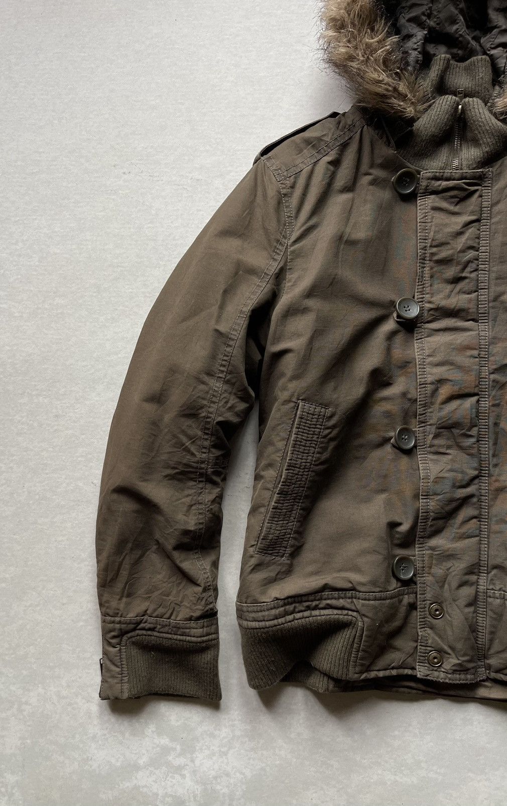 Dickies × SHINYAKOZUKA Vintage Dickies Faux Fur Hood Military Jacket LGB Style Size US M / EU 48-50 / 2 - 4 Thumbnail