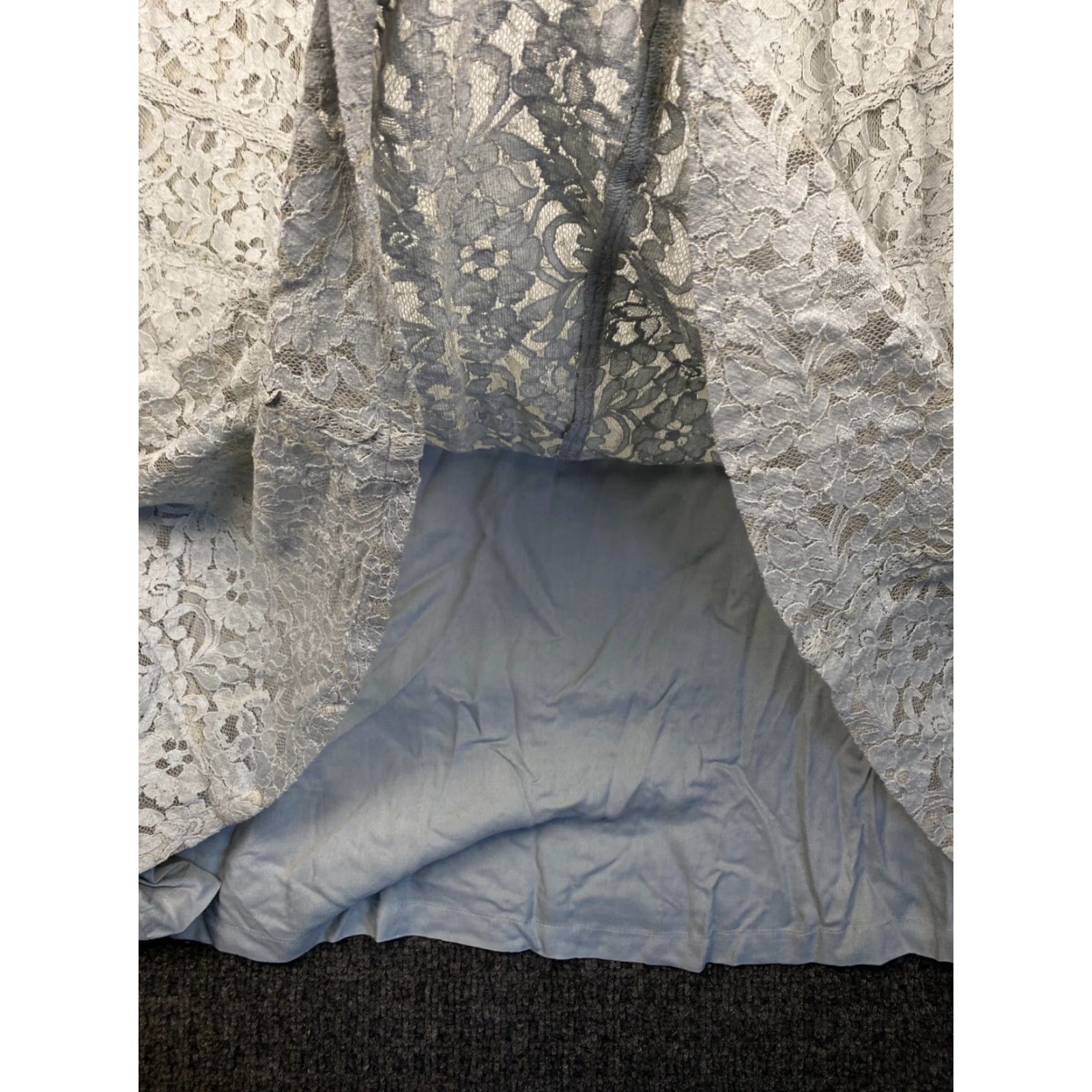 Vintage VINTAGE April Cornell Cecilia Dress Smoke Gray Large DRA5204H Cottagecore Prairie NEW Size XL / US 12-14 / IT 48-50 - 6 Thumbnail