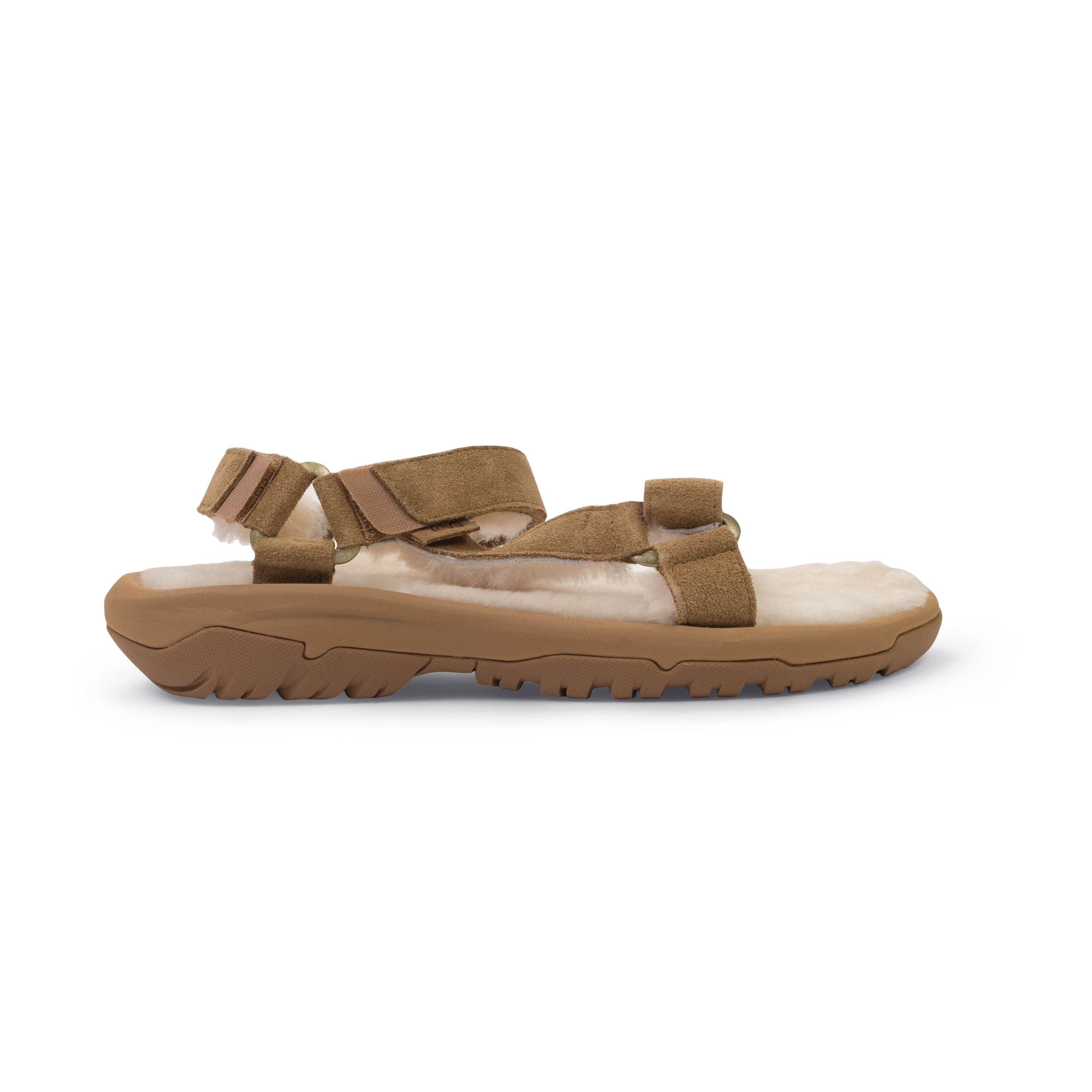 Teva HURRICANE SHEARLING BROWN SANDALS SIZE 11