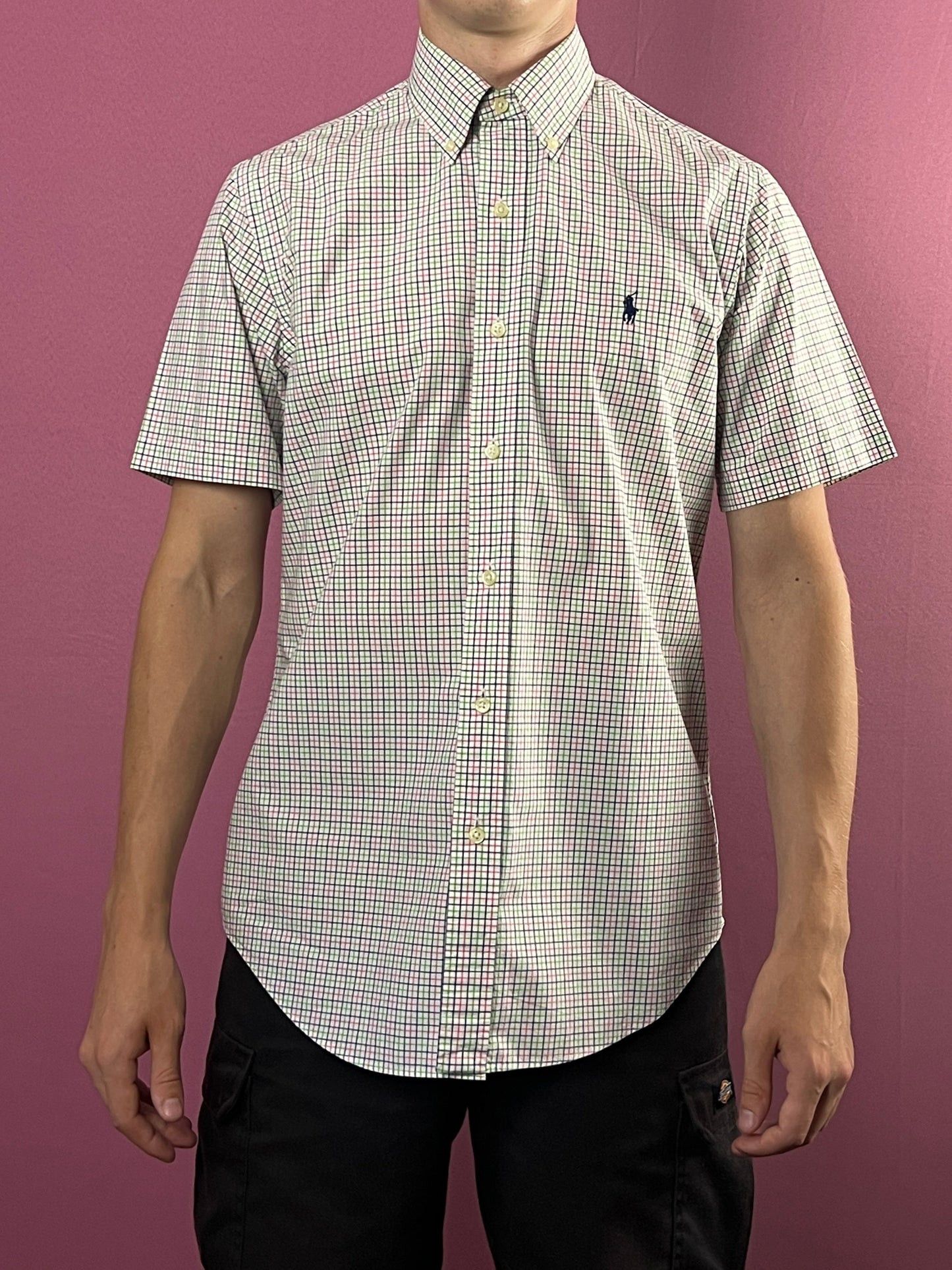 Polo Ralph Lauren × Vintage Polo Ralph Lauren Vintage Men's Short Sleeve Check Shirt - S Size US S / EU 44-46 / 1 - 2 Thumbnail