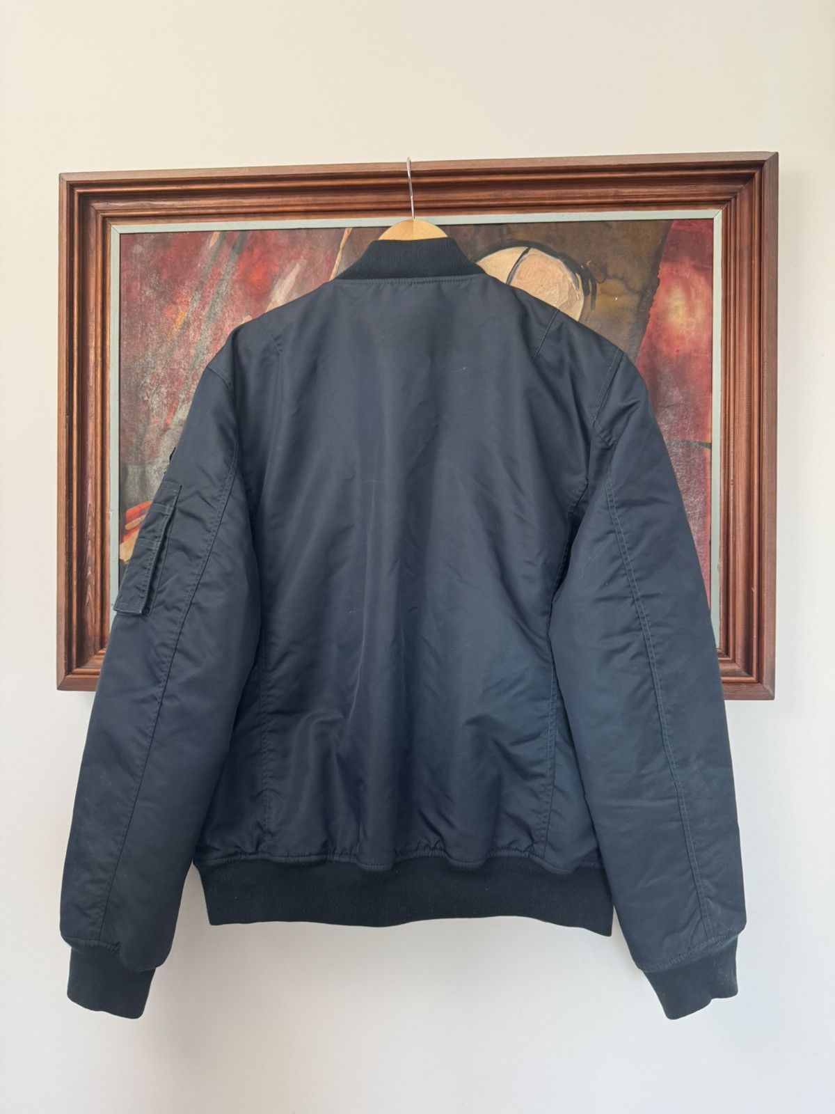 Schott Schott Ma1 Flyer Vintage Nylon Bomber Jacket BoxyFit Army Size US L / EU 52-54 / 3 - 3 Thumbnail