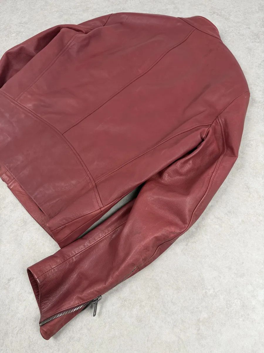 Maison Margiela SS2012 Maison Margiela 5 Zip Red Leather Jacket Size US M / EU 48-50 / 2 - 8 Thumbnail