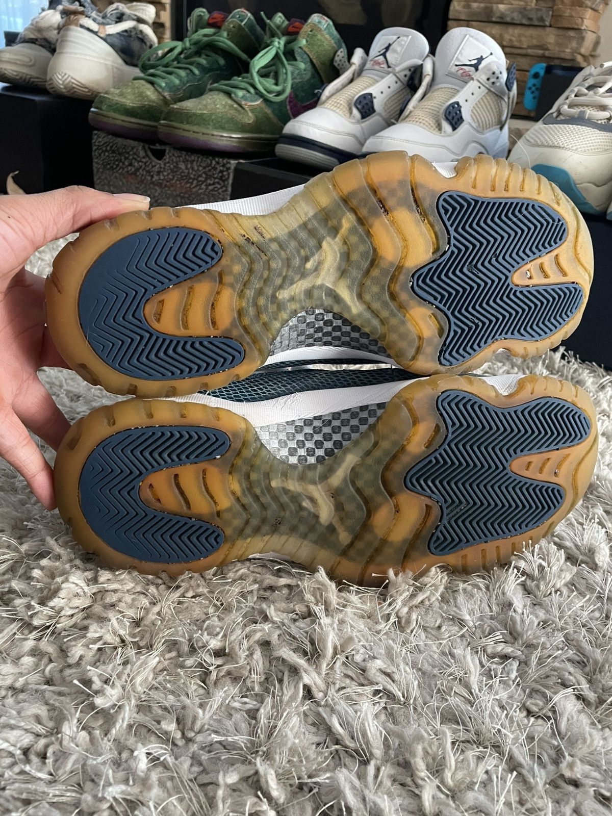 Jordan Brand Jordan 11 Low Navy Snake Skin Size US 9.5 / EU 42-43 - 7 Thumbnail