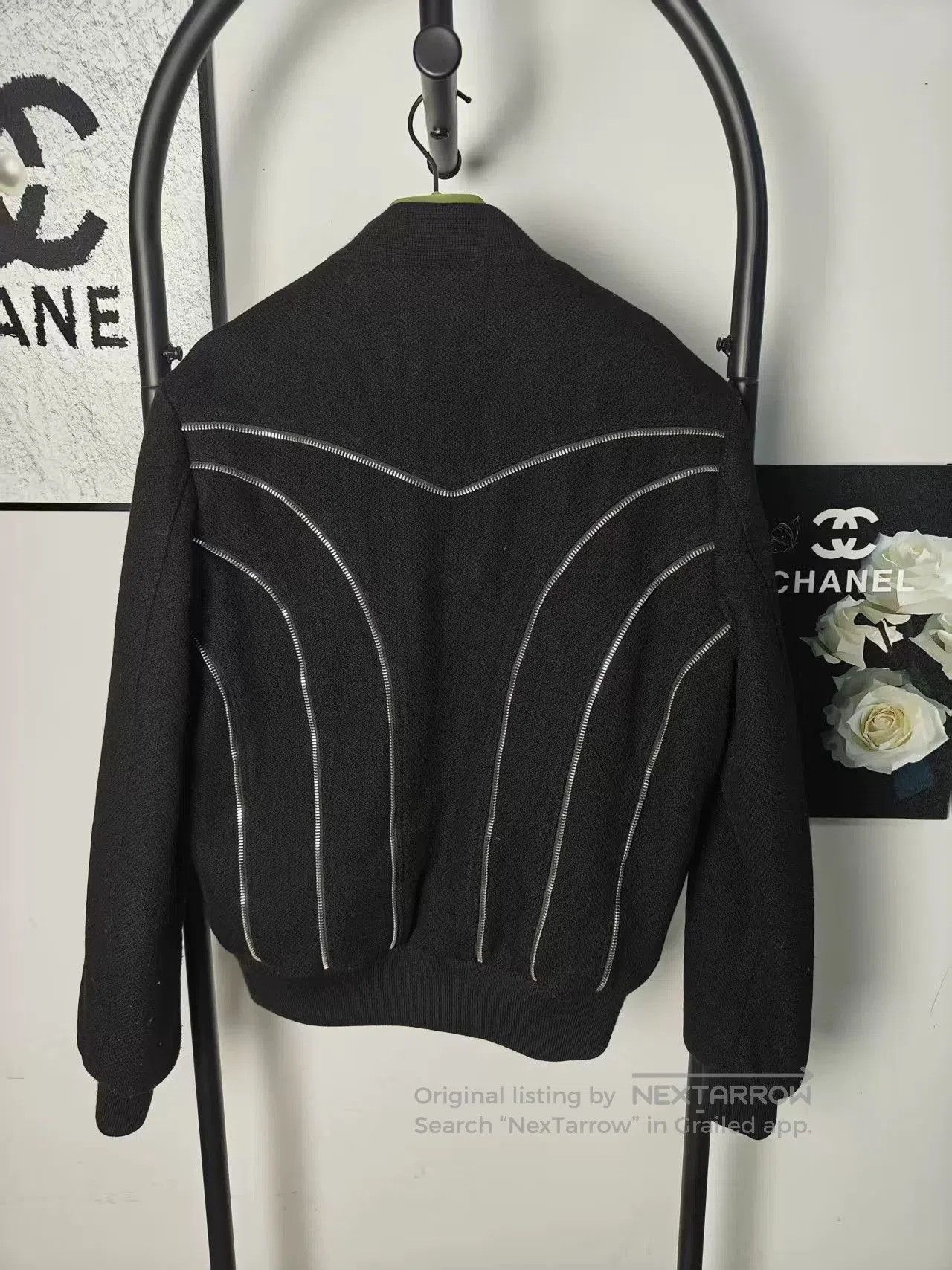 Saint Laurent Paris Saint Laurent Black Zip Jacket. Size US M / EU 48-50 / 2 - 2 Thumbnail