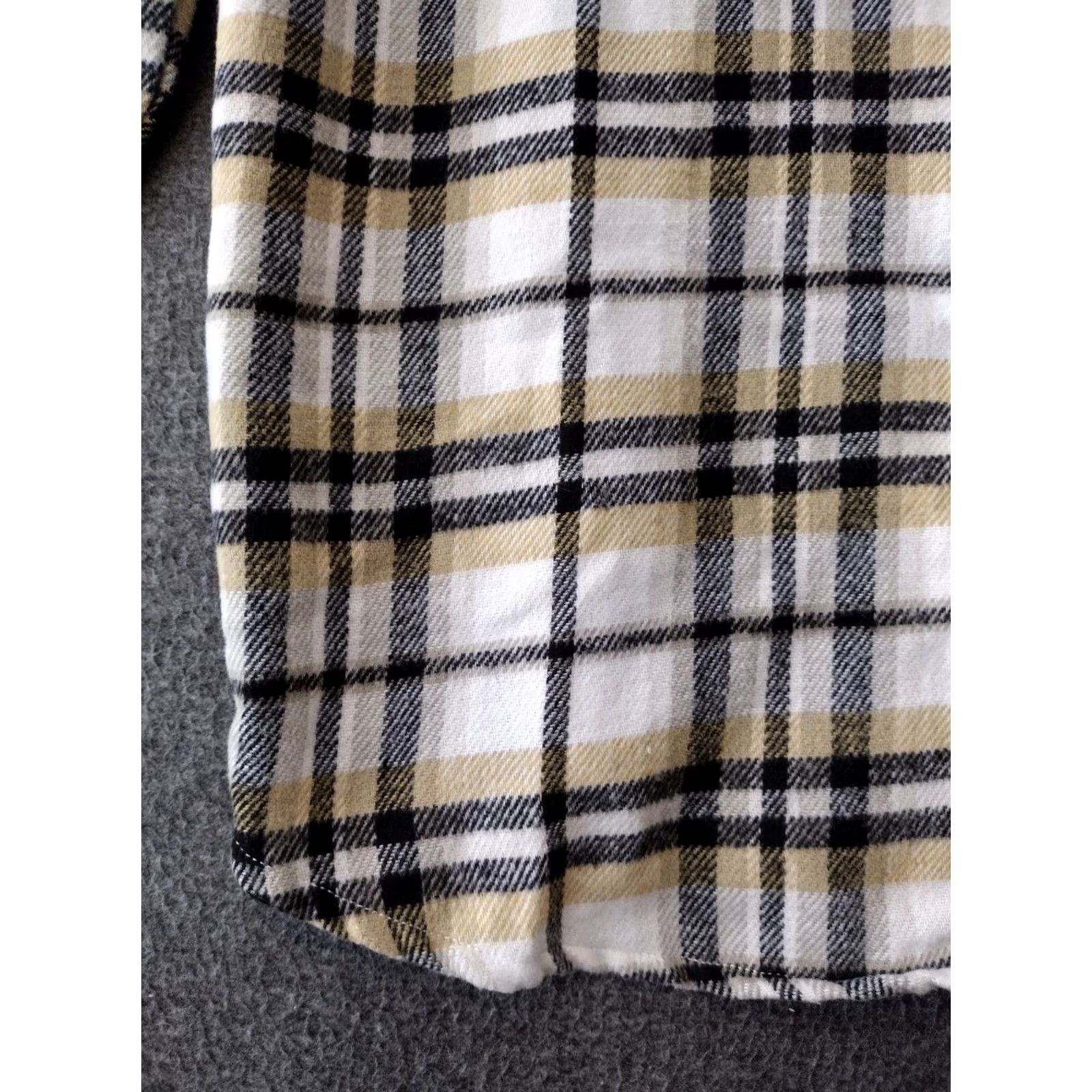 Vintage No Boundaries Shacket Plaid Brown XL Juniors womens Shacket Casual Plaid 15-17 Button Pocket Collared Flannel Polyester" Size XL / US 12-14 / IT 48-50 - 6 Thumbnail