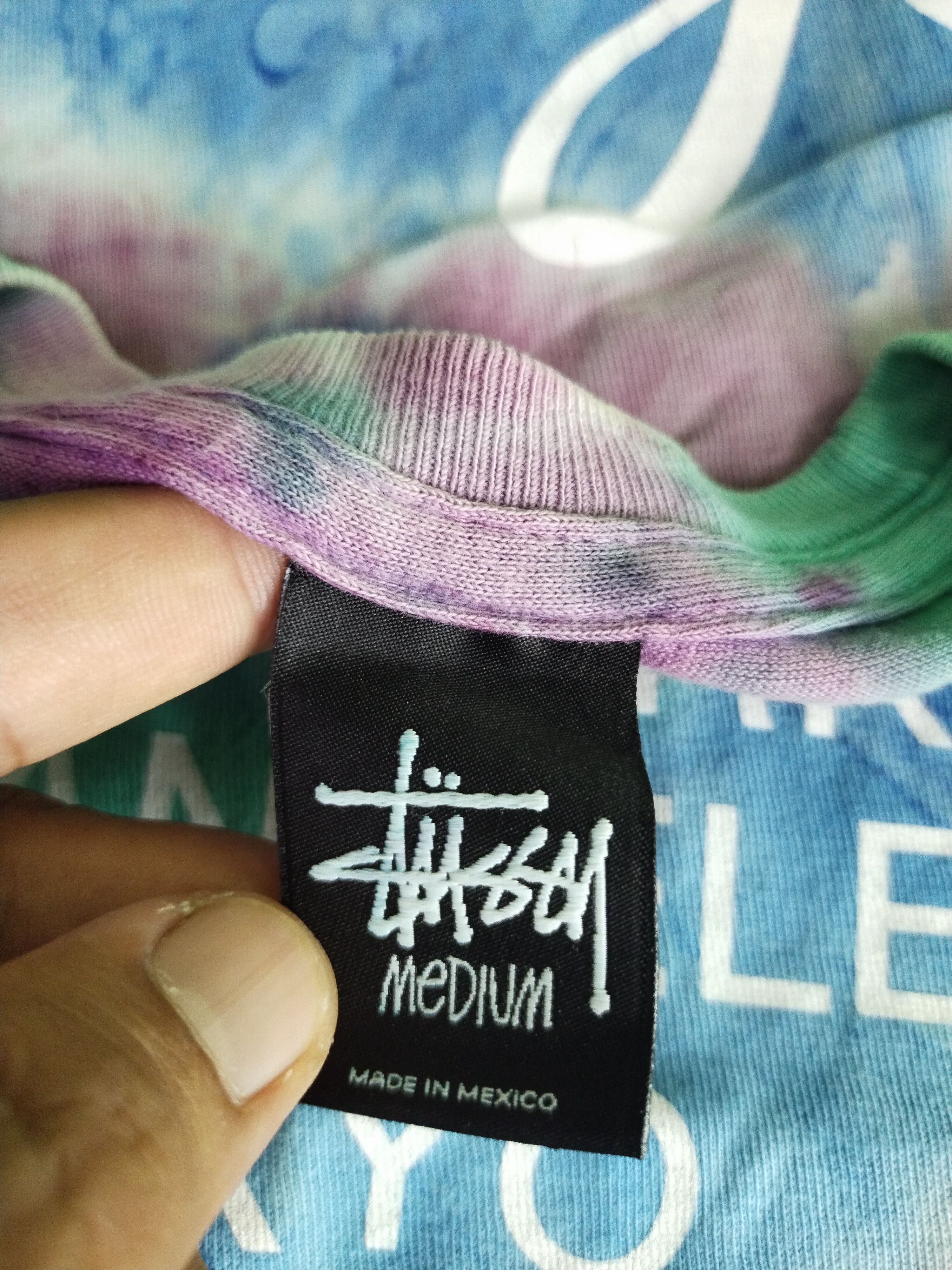 Stussy × Vintage Vintage Stussy Tour Tie Dye Shirt Tee Size US M / EU 48-50 / 2 - 7 Thumbnail
