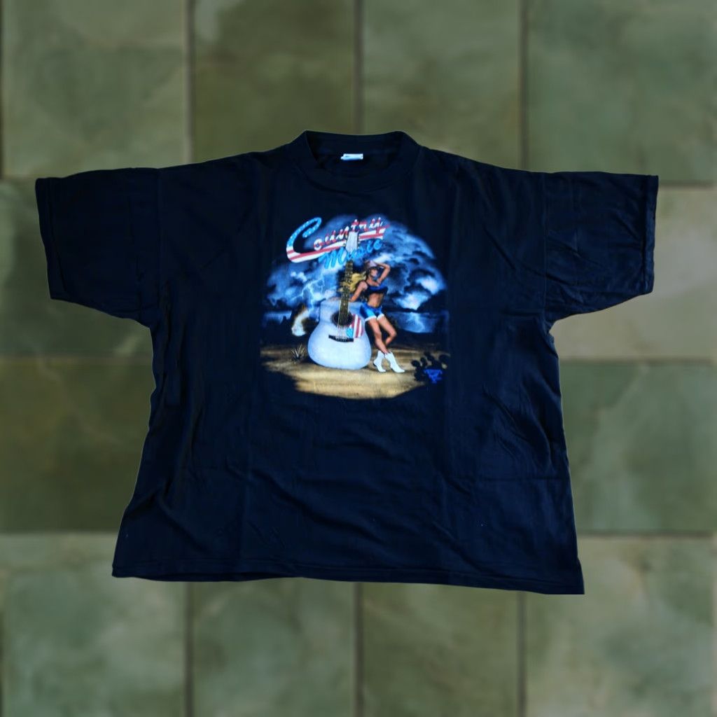 Vintage TRINITY PRODUCTS SHIRT COUNTRY MUSIC 90s VINTAGE BLACK XL Mens Size US XL / EU 56 / 4 - 1 Thumbnail