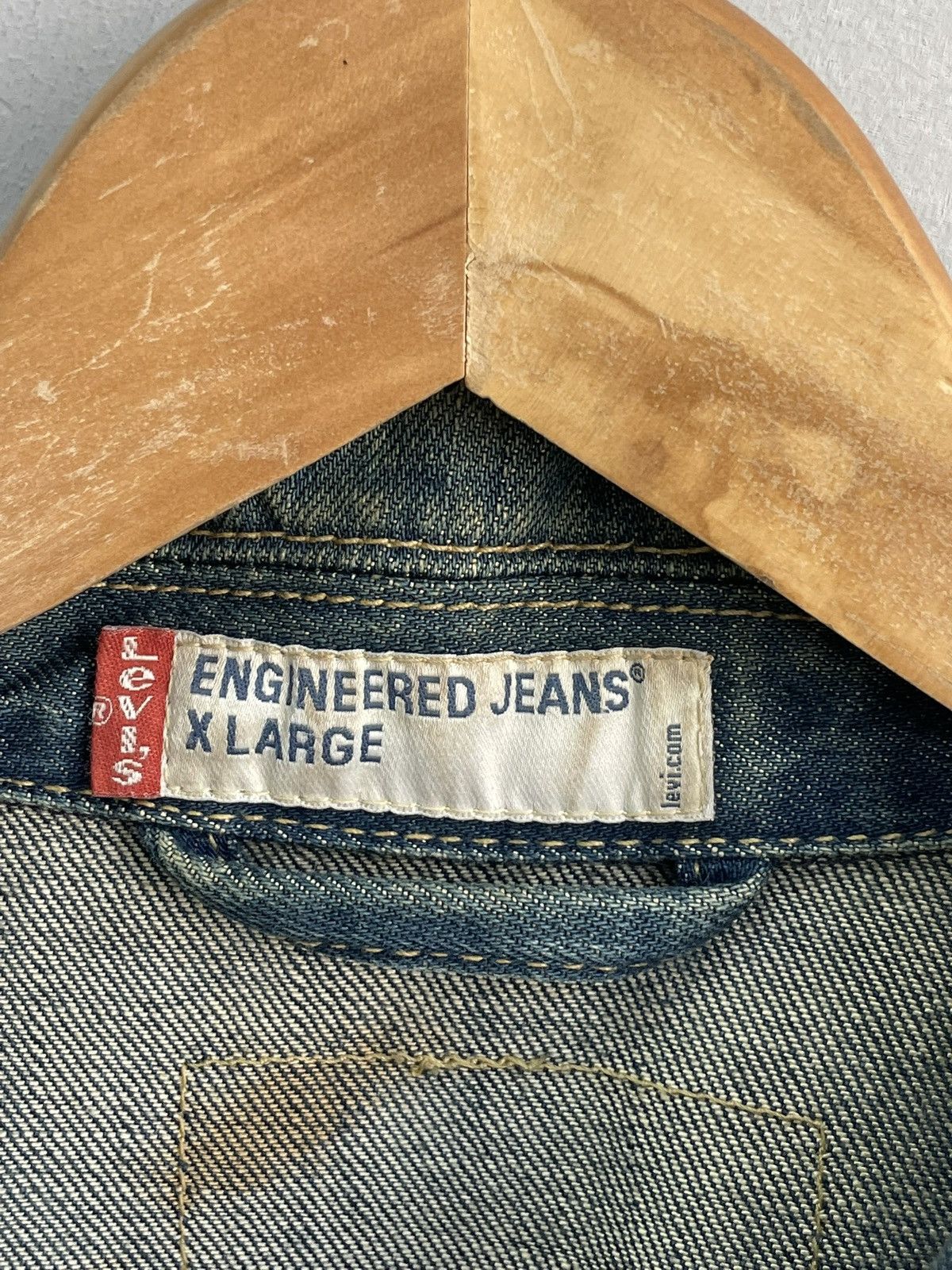 Levi's Vintage 90s Levis engineered retro faded denim jacket Size US XL / EU 56 / 4 - 7 Thumbnail