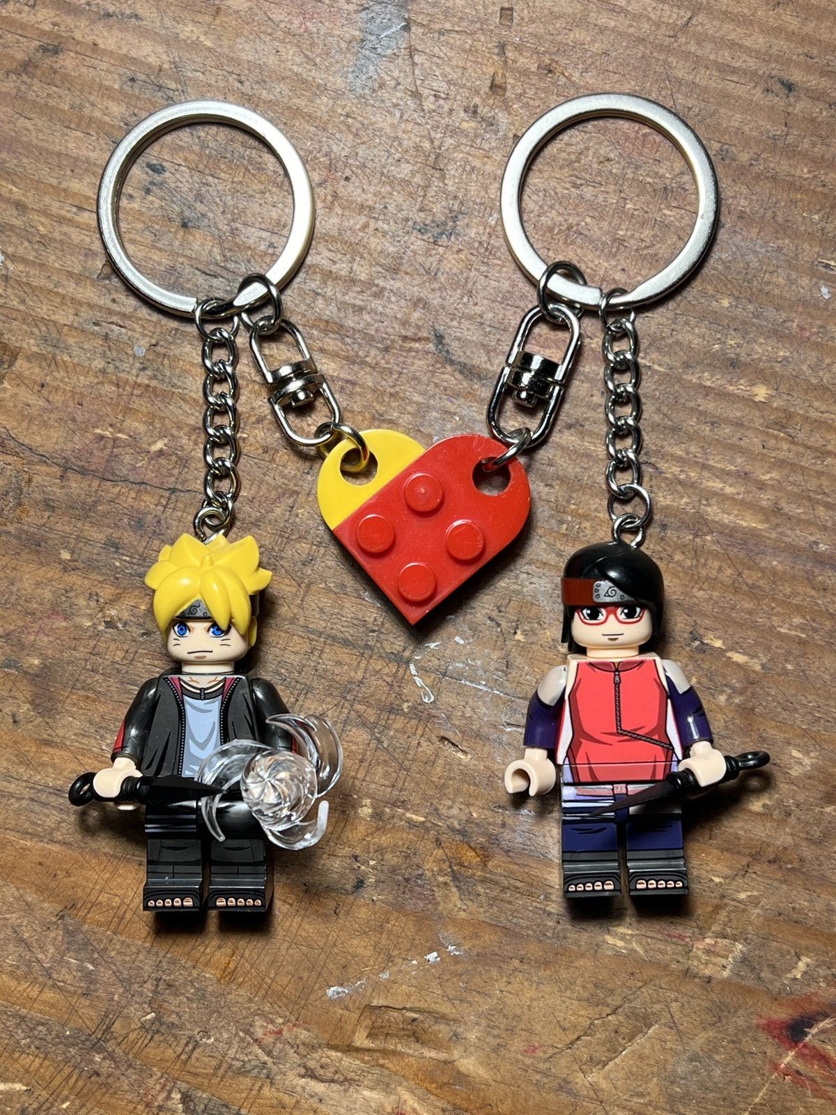 Anime naruto boruto sarada minifigure anime matching keychain Size ONE SIZE - 2 Thumbnail