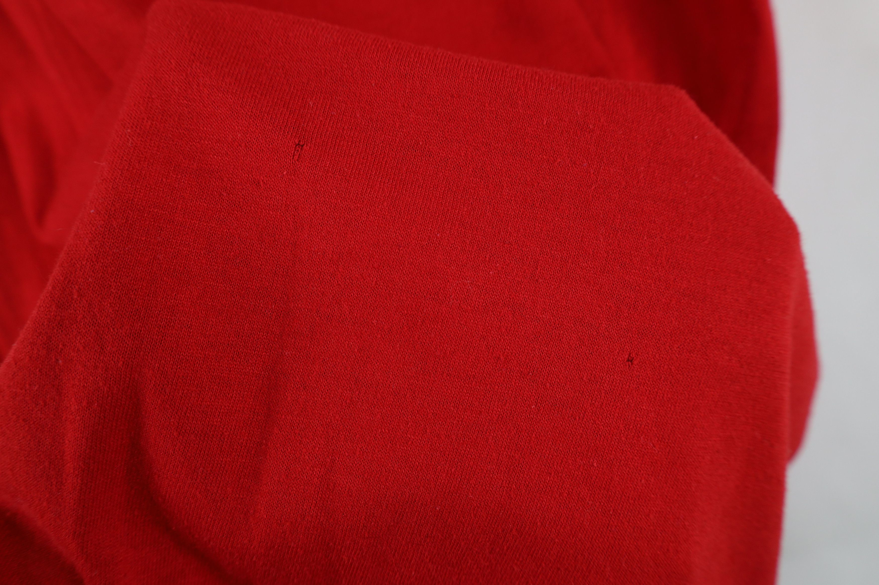 Vintage Vintage 90s Streetwear Blank Short Sleeve T-Shirt Red USA Size US L / EU 52-54 / 3 - 9 Thumbnail