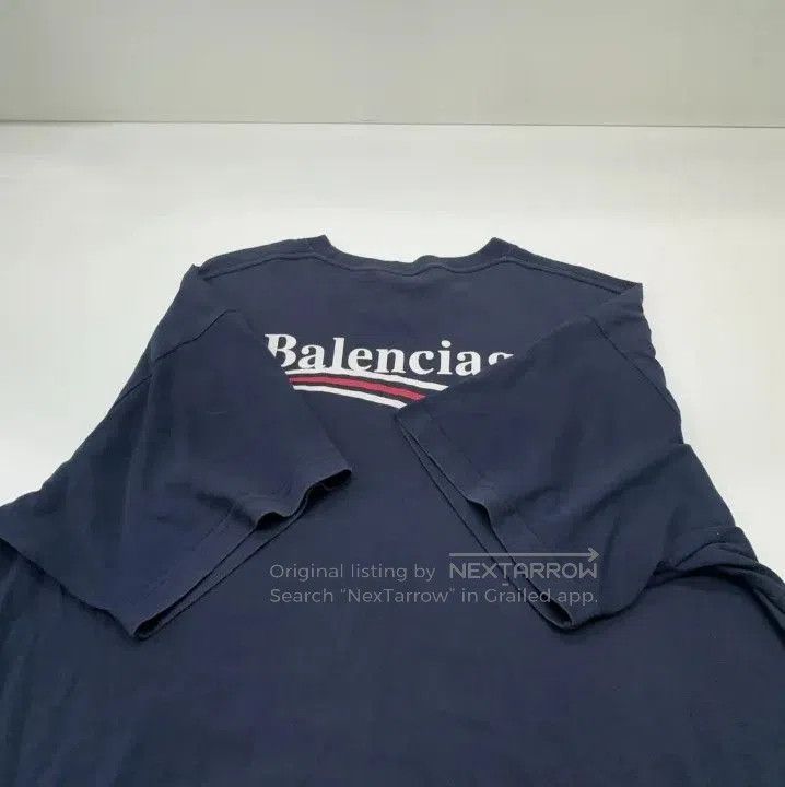 Balenciaga Balenciaga Blue Short Sleeve T. Size US XXS / EU 40 - 5 Thumbnail