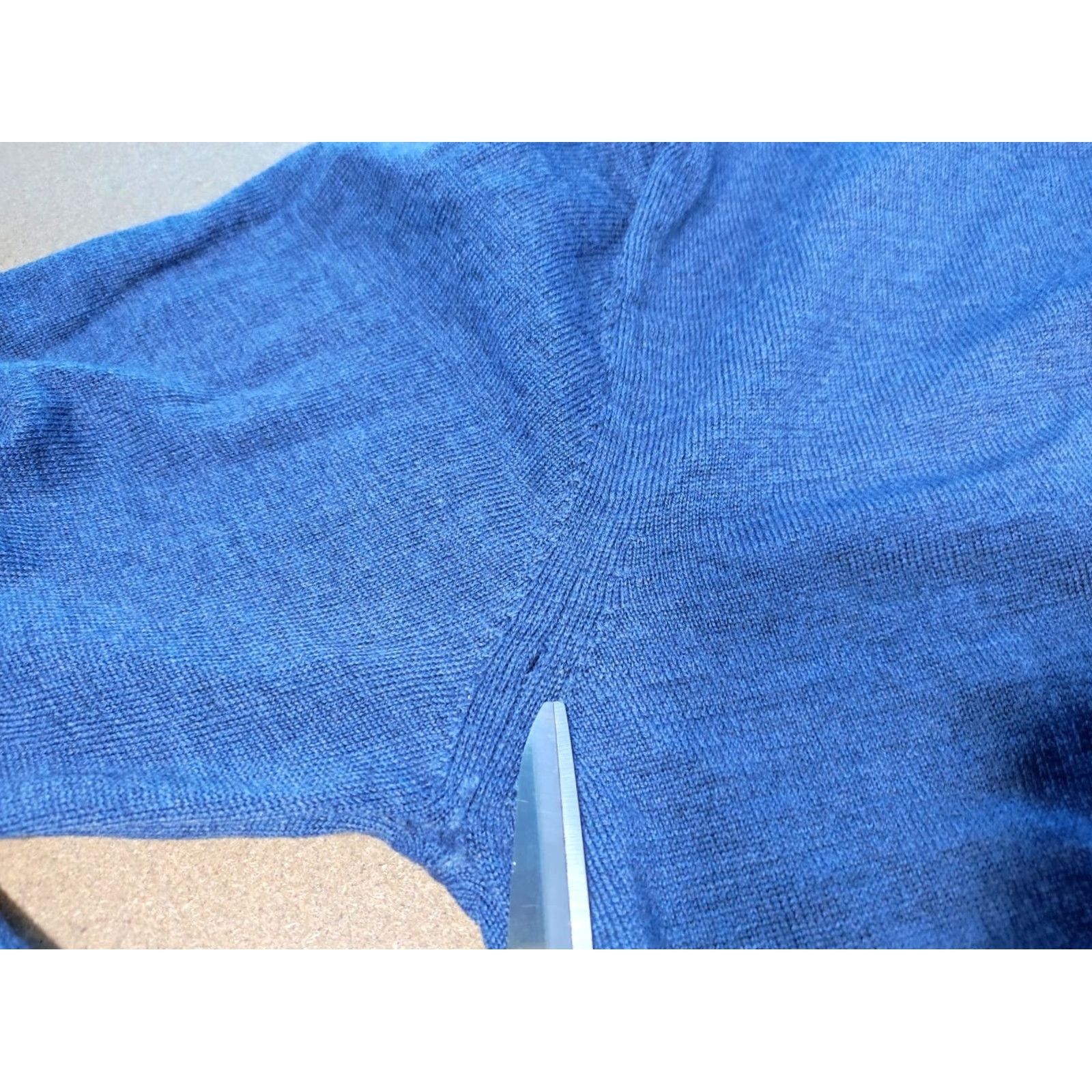 Vintage Moods of Norway Sweater Pullover Knit 100% Virgin Wool Blue Size L Mens Thermal Long Sleeve Autumn Winter Spring Casual Shirt/Top Size US L / EU 52-54 / 3 - 5 Thumbnail