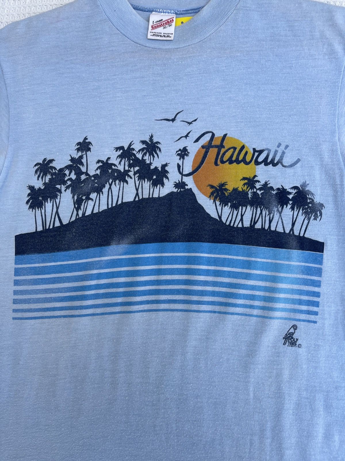Vintage LastDrop🔥Rare🔥Vintage 70s HAWAII Polytees Sunstrokes T-Shirt Size US M / EU 48-50 / 2 - 11 Thumbnail
