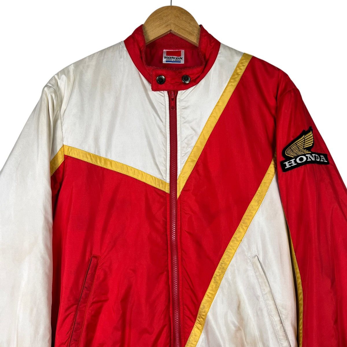 Honda 💥 VINTAGE HONDA BLOCK COLOUR RIDER JACKET Size US M / EU 48-50 / 2 - 4 Thumbnail
