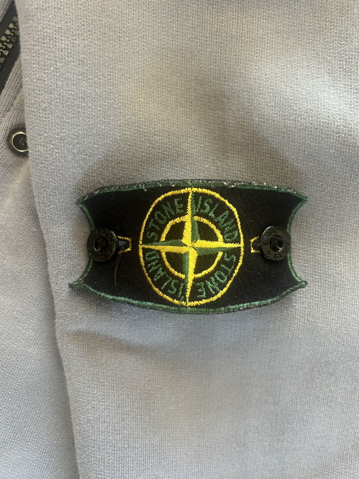 Stone Island Stone Island SS1996 Lilac Full-Zip Sweatshirt Size US L / EU 52-54 / 3 - 3 Thumbnail