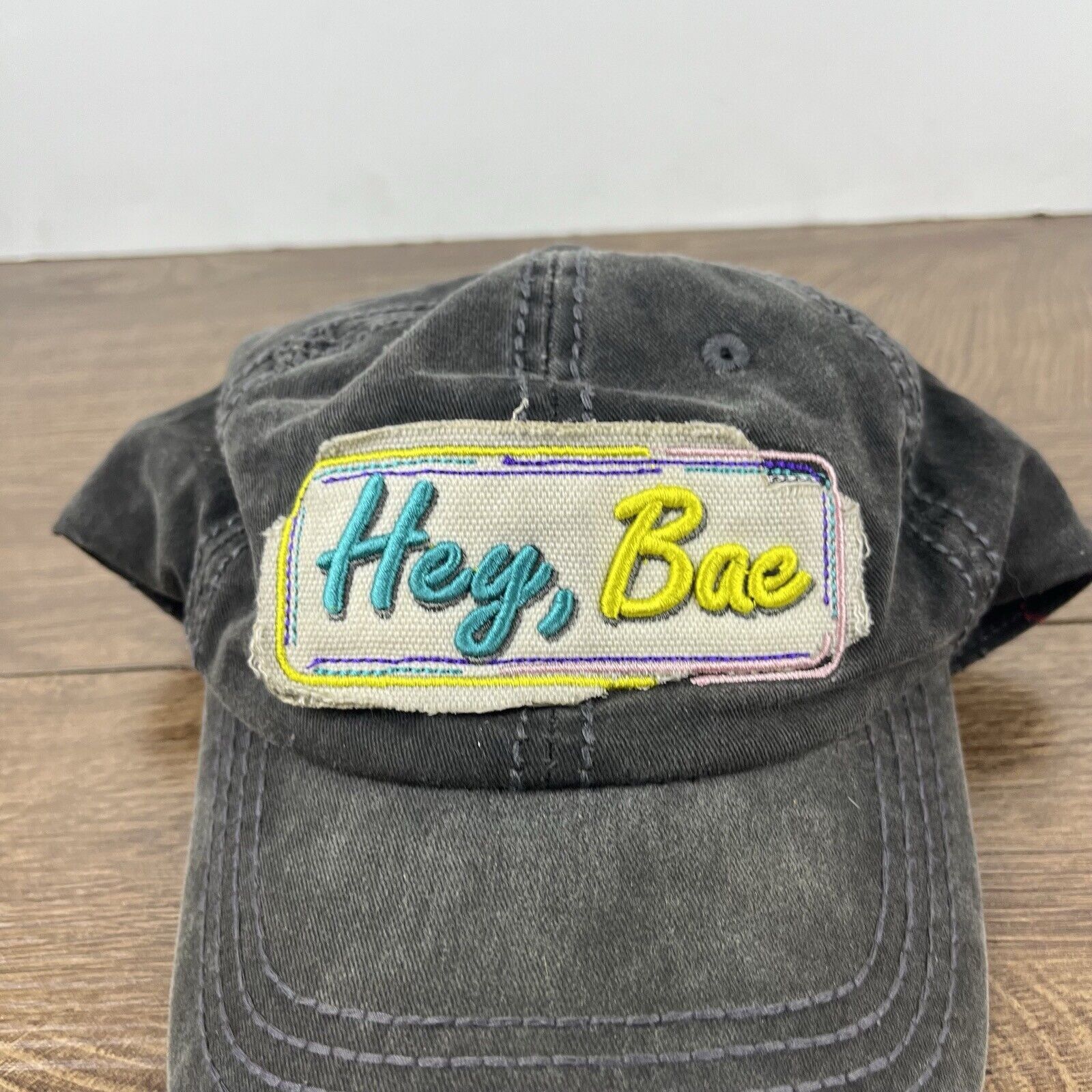 Other Hey Bae Hat Bae Hat Gray Adjustable Hat Gray Adult Size Hat Size ONE SIZE - 8 Thumbnail