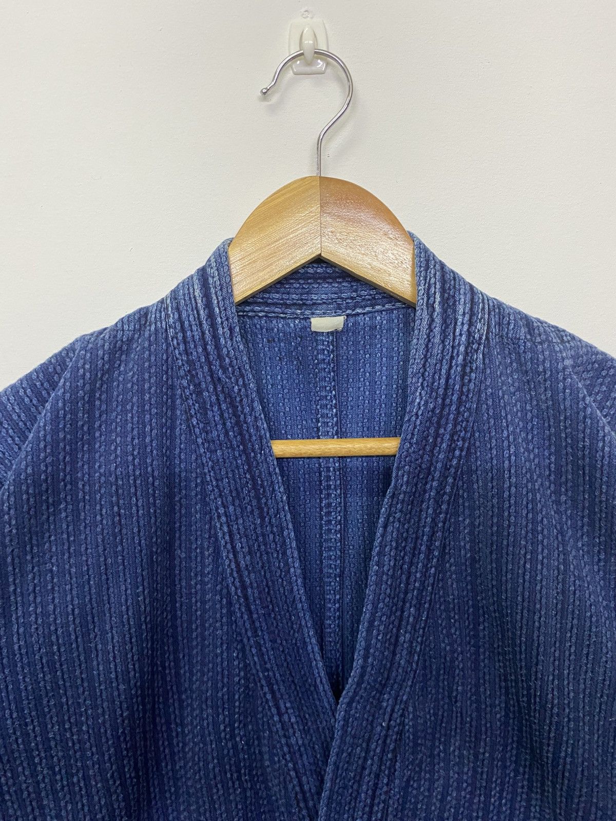 Vintage Vintage Japanese Brand Indigo Blue Kimono Jacket Size US L / EU 52-54 / 3 - 6 Thumbnail
