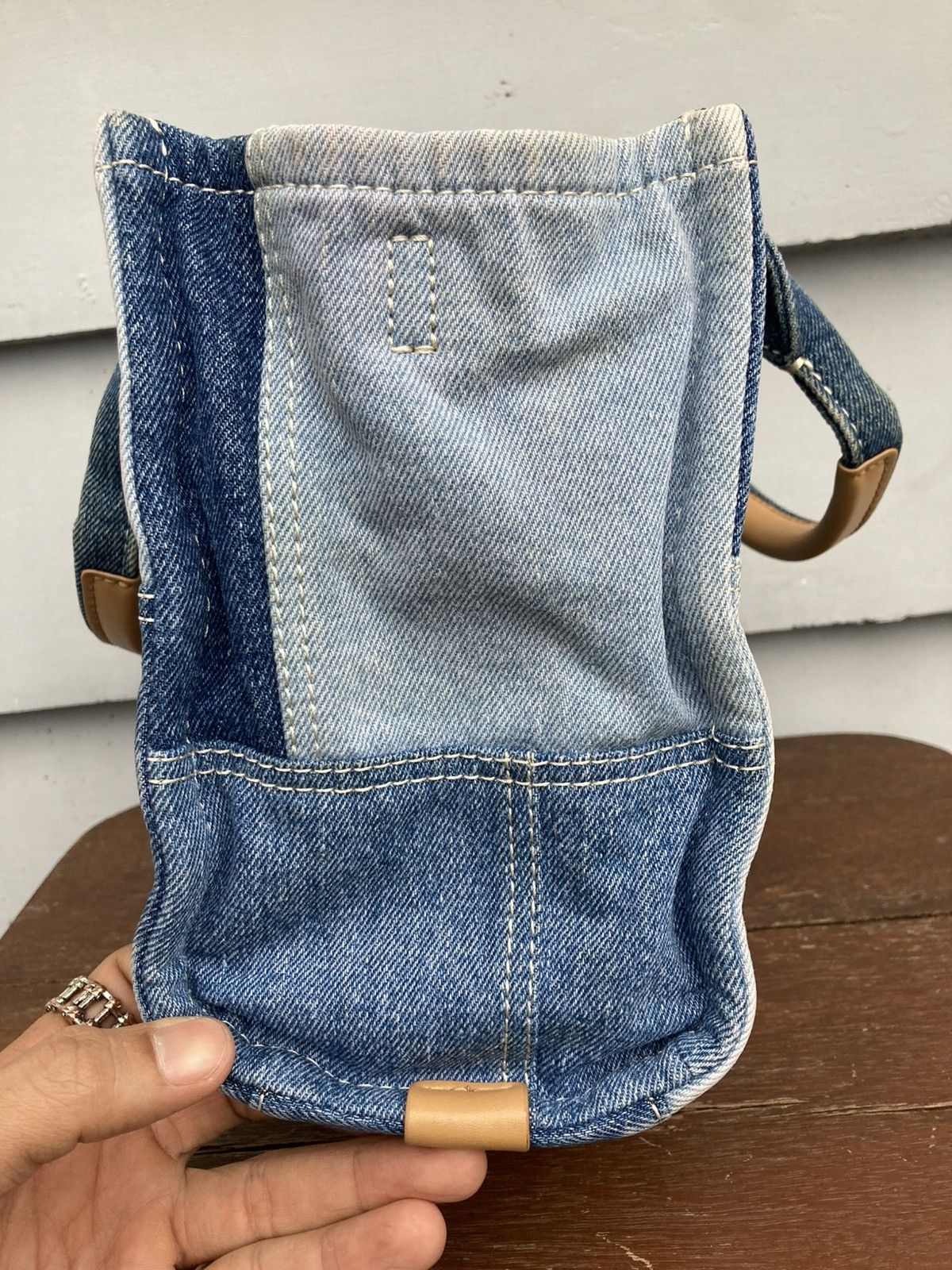 Designer × Vintage The Tote Bag Denim Jeans Material Size ONE SIZE - 8 Thumbnail
