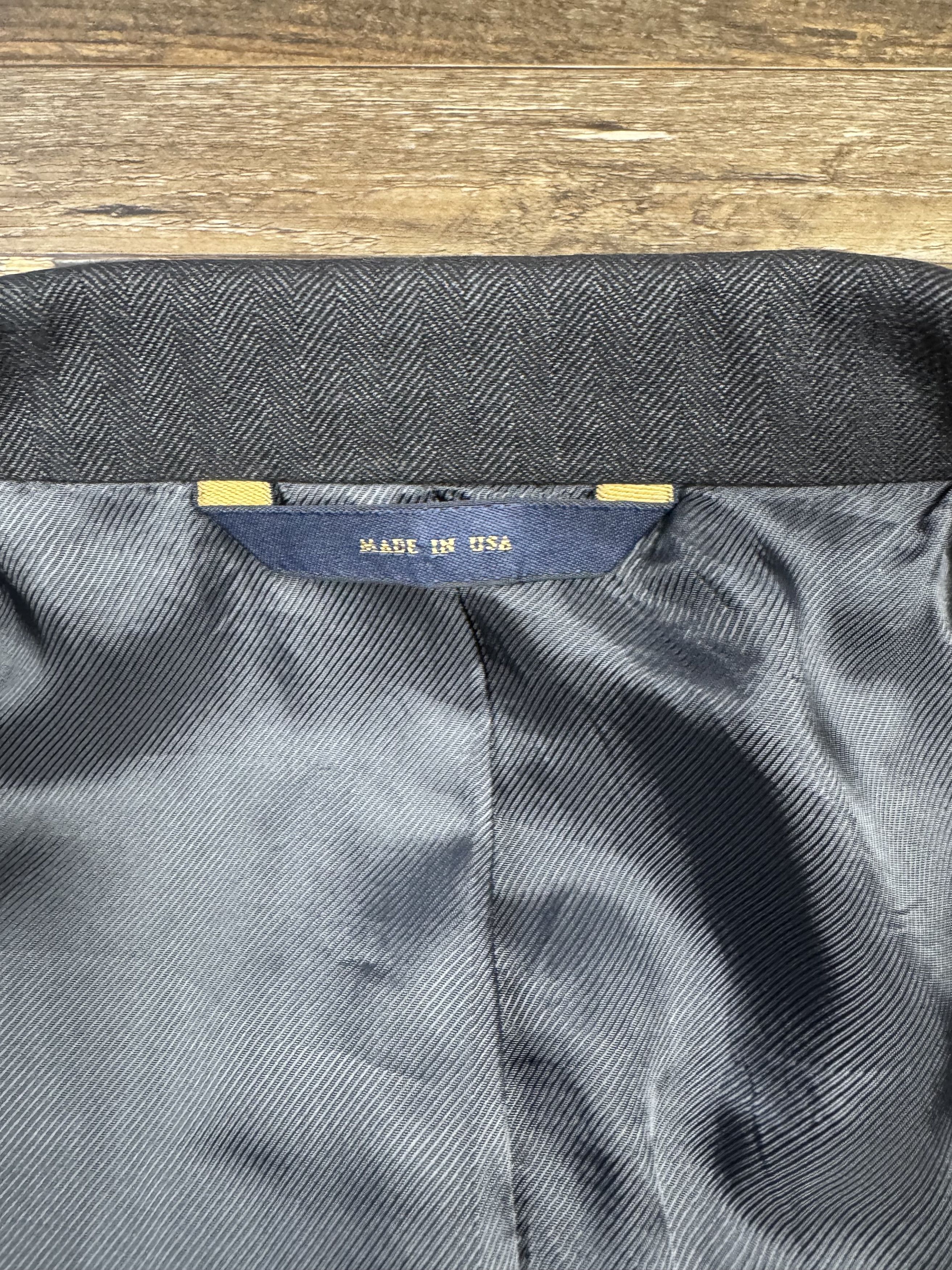 Brooks Brothers Brooks Brothers 1818 Blazer Stripe Saxxon Fitzgerald Coat Size 40S - 6 Thumbnail