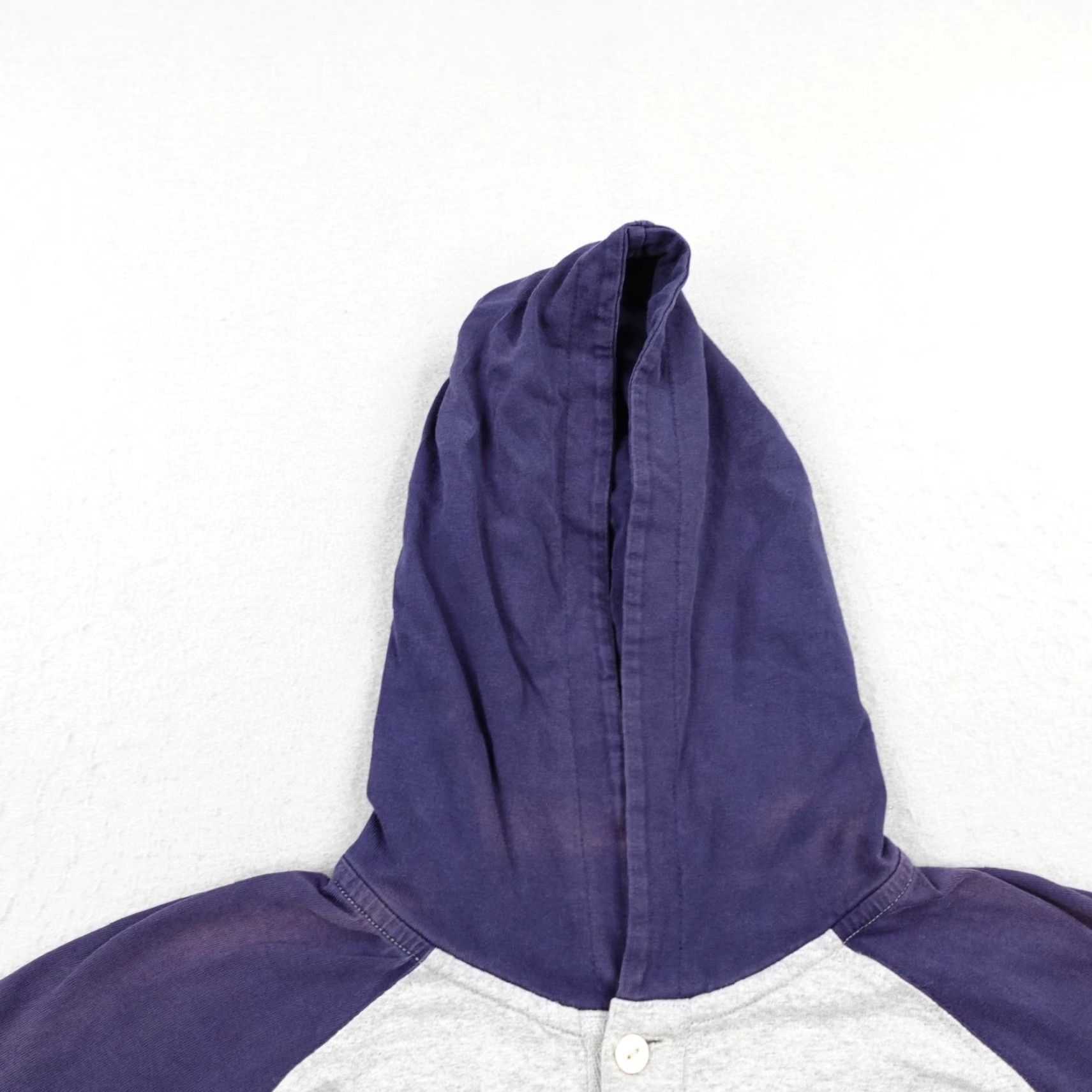 Polo Ralph Lauren Polo Ralph Lauren Hoodie Mens XS Gray Blue Henley Rugby Pullover Sweater Pony Size US XS / EU 42 / 0 - 2 Thumbnail