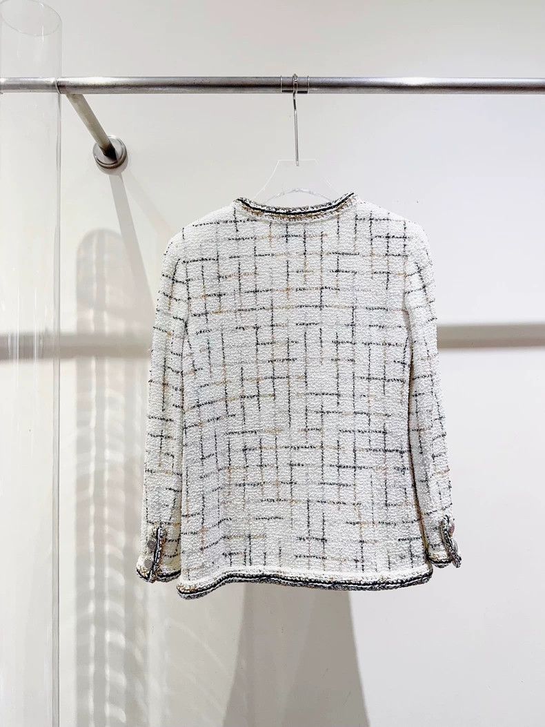 Chanel Chanel White current robot jacket 2503-Nextarrow Size XS / US 0-2 / IT 36-38 - 6 Thumbnail