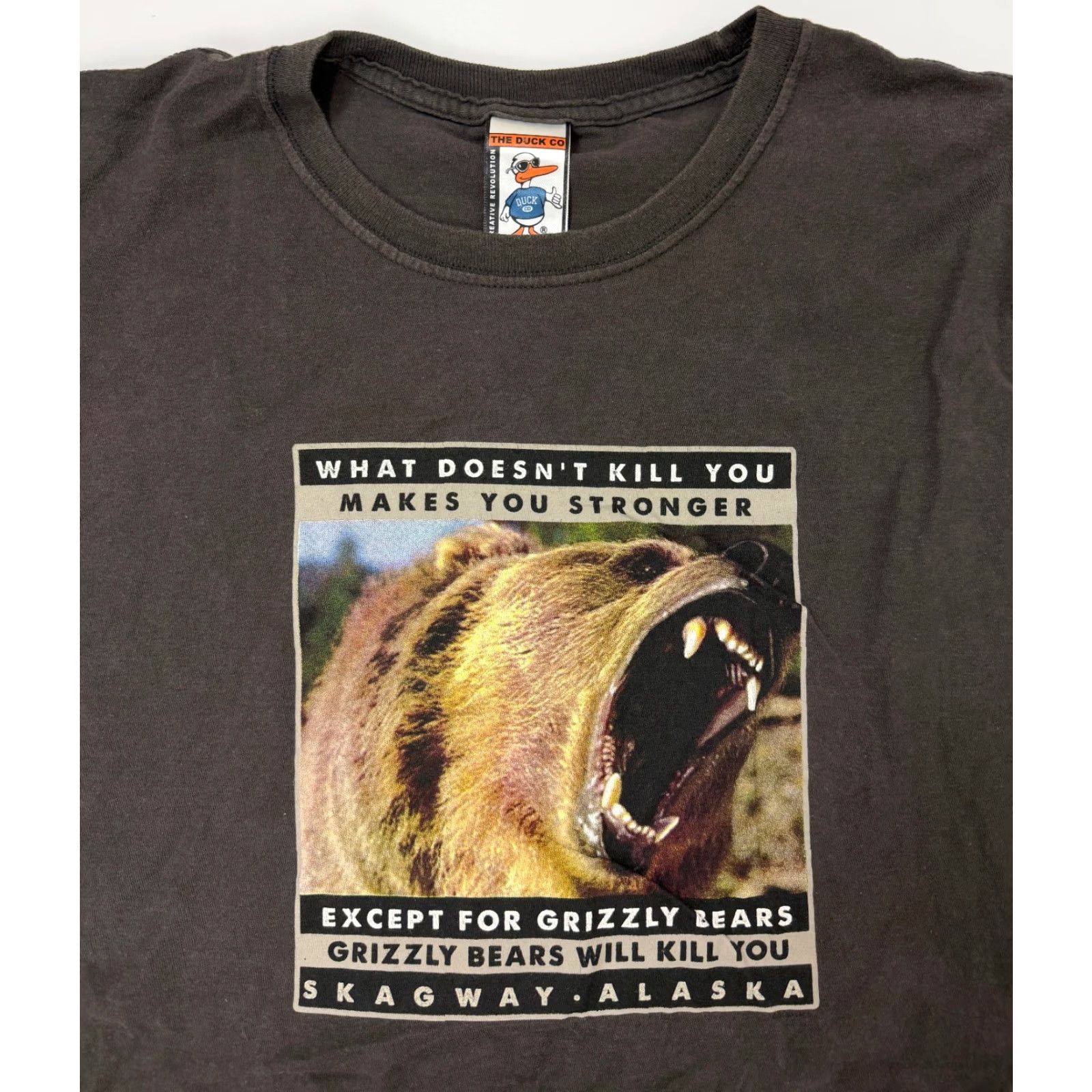 Vintage VINTAGE The Duck Co. Shirt Men's XXL Skagway Alaska Brown Bear Nature Outdoors Graphic Print T-Shirt 2000s Y2K Animals Hipster Funny 90s? Size US XXL / EU 58 / 5 - 2 Thumbnail