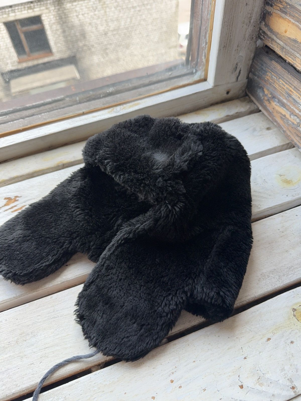 Vintage Vintage Real Fur Mohair Fuzzy Ushanka Y2K Opium Hype Rare OS Size ONE SIZE - 3 Thumbnail